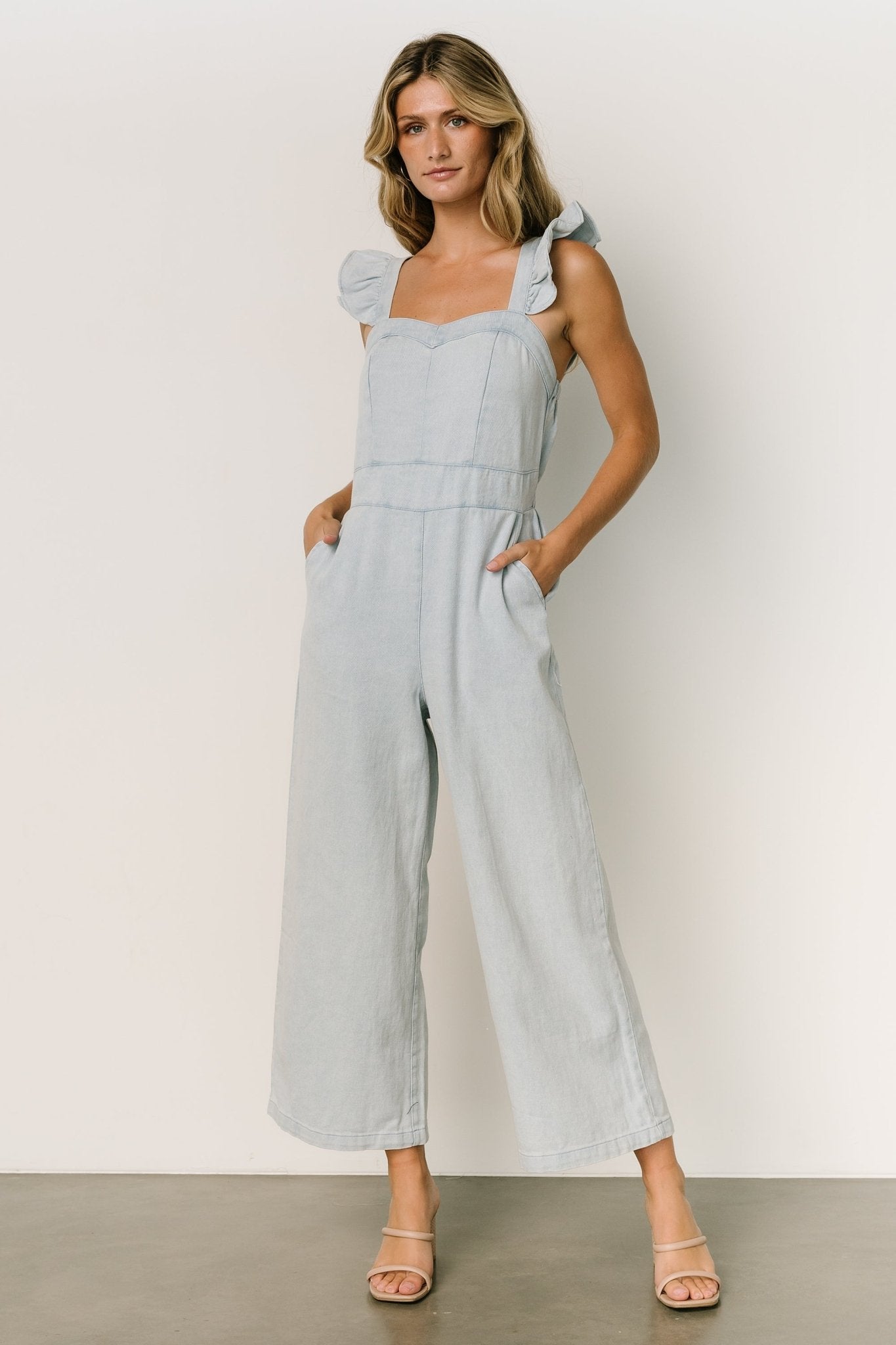 Madison Denim Jumpsuit | Blue With Paypal Free Shipping