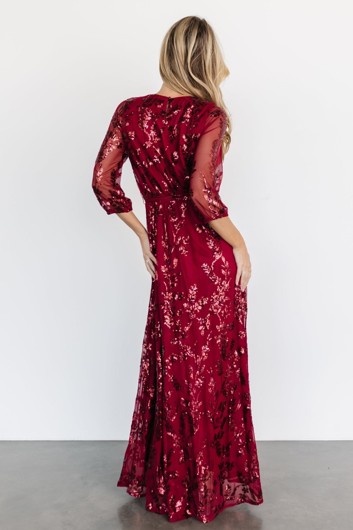 Destiny Sequin Maxi Dress | Wine Latest Collections Sale Online