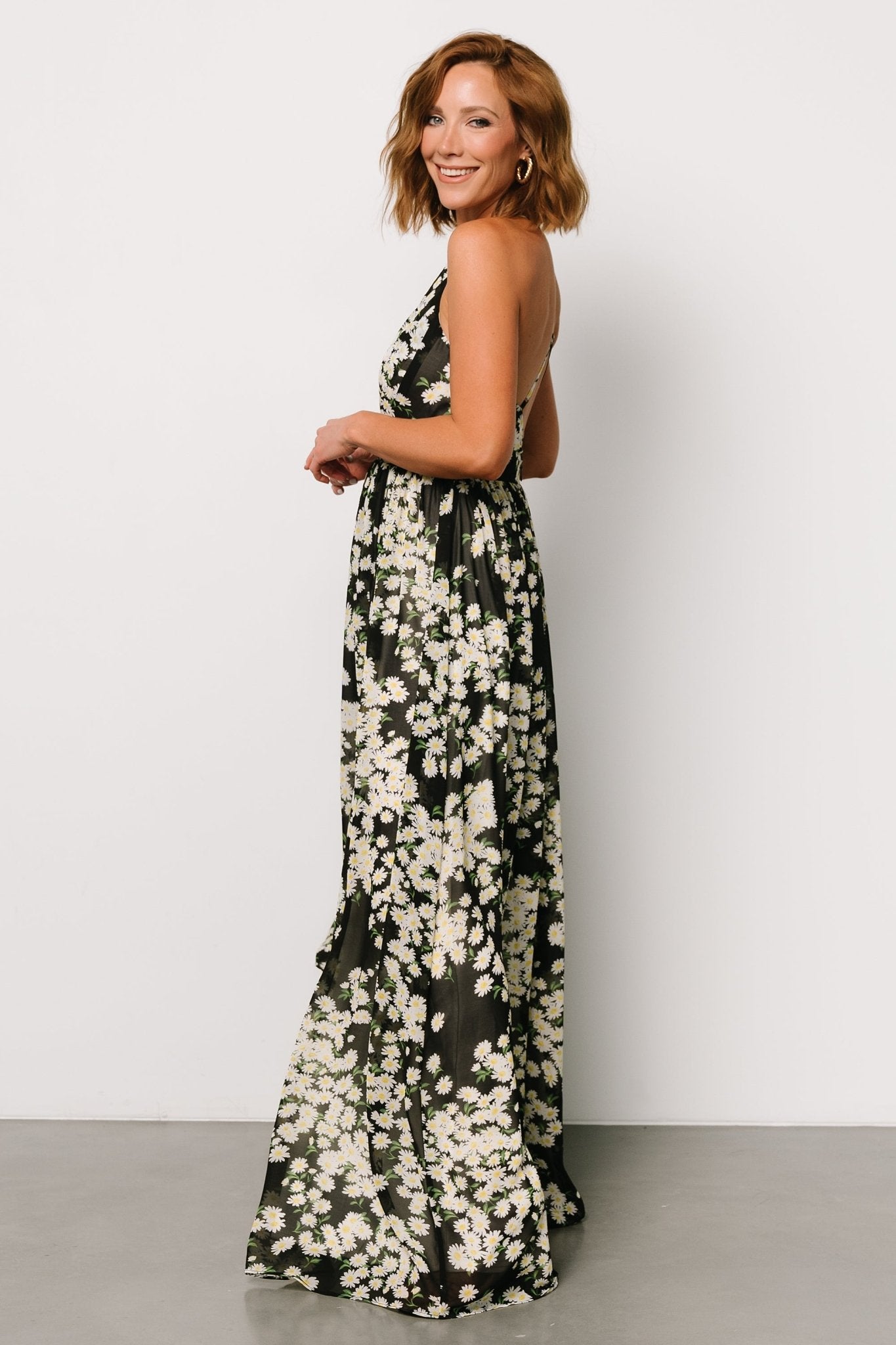 Brylee Maxi Dress | Black Flower Print Outlet Cheap Online