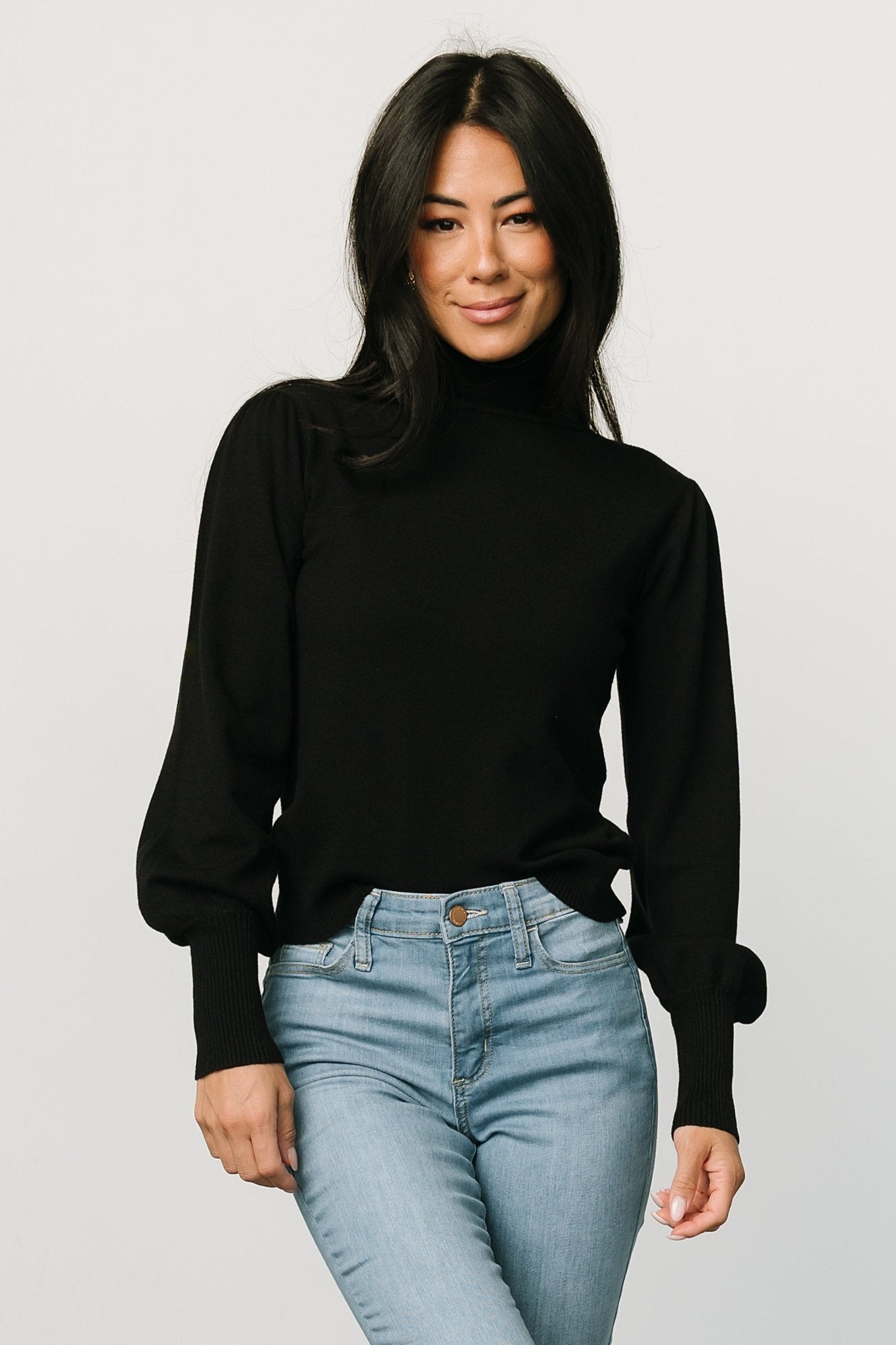 Danica Turtleneck Knit Top | Black Shop Offer Cheap Pice