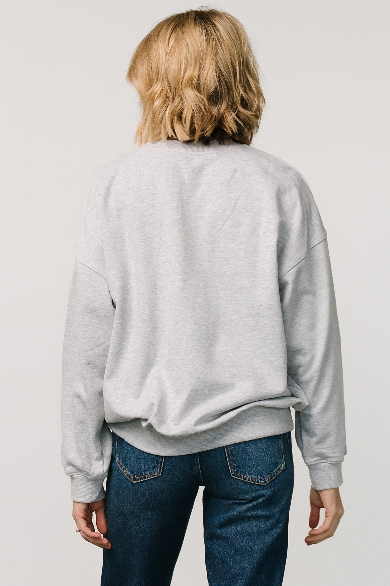 USA Oversized Sweatshirt | Heather Gray Sale Classic