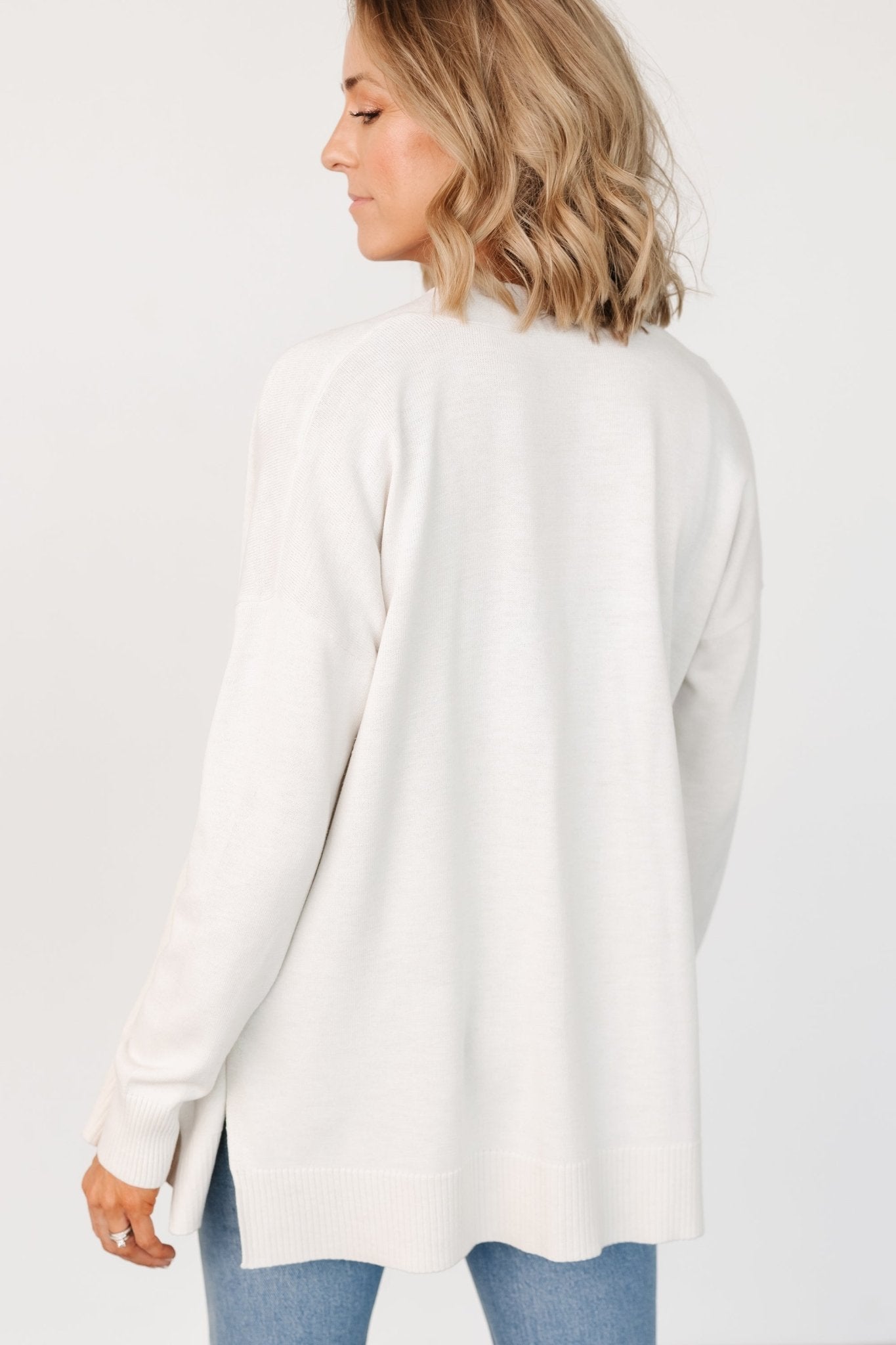 Bennett Pocket Cardigan | Ivory Buy Cheap Factory Outlet