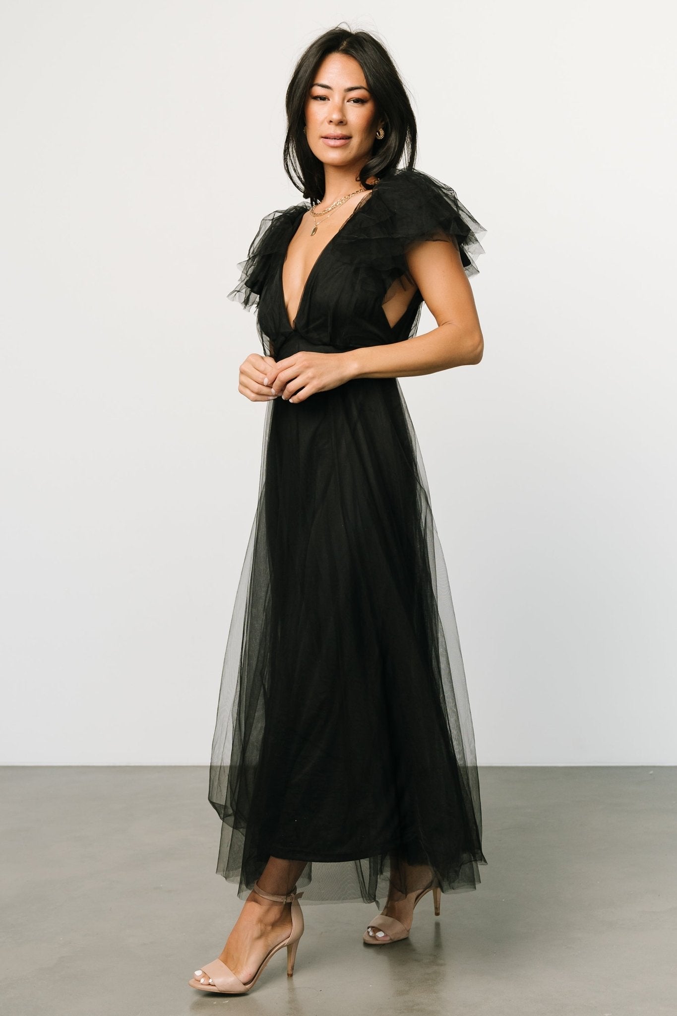 Annabella Tulle Dress | Black Footlocker Pictures Sale Online