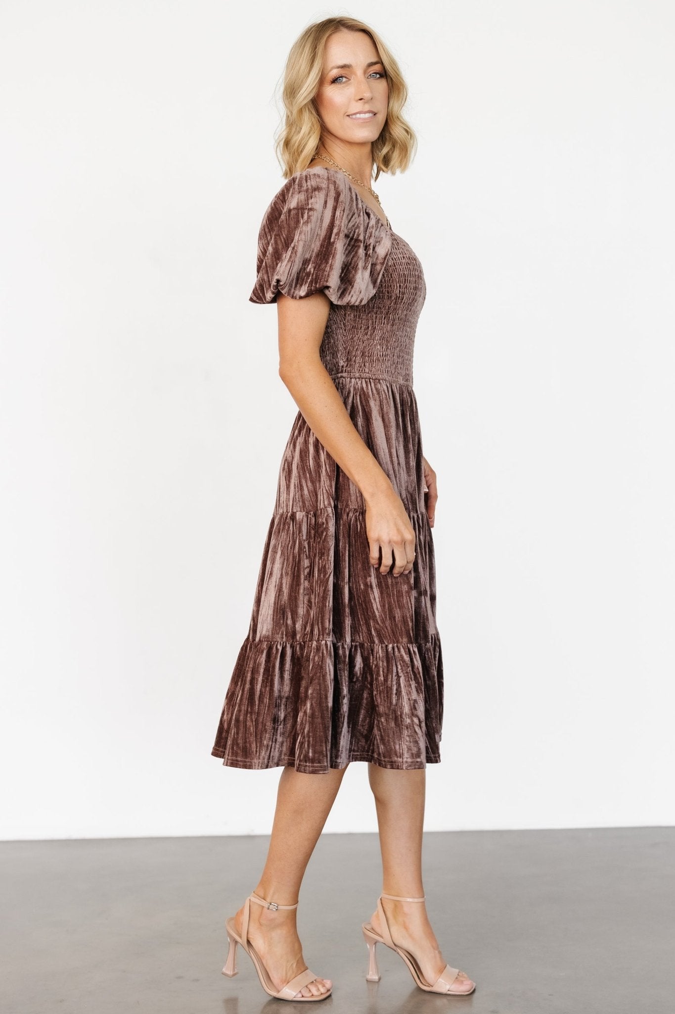 Fay Velvet Midi Dress | Cocoa Cheapest Pice For Sale