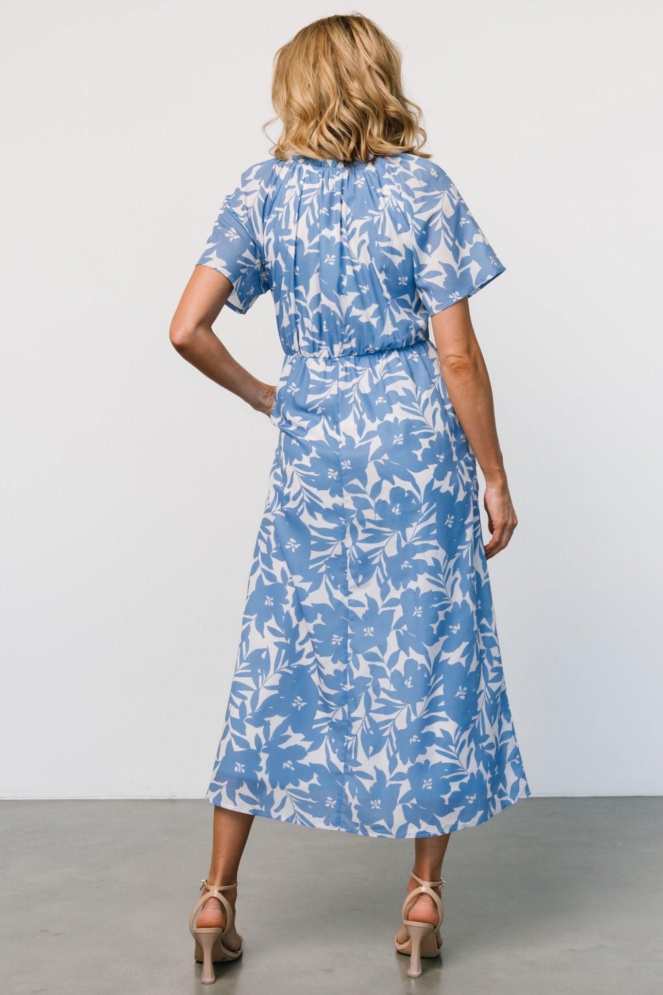 Annise Midi Dress | Blue Floral Outlet Purchase