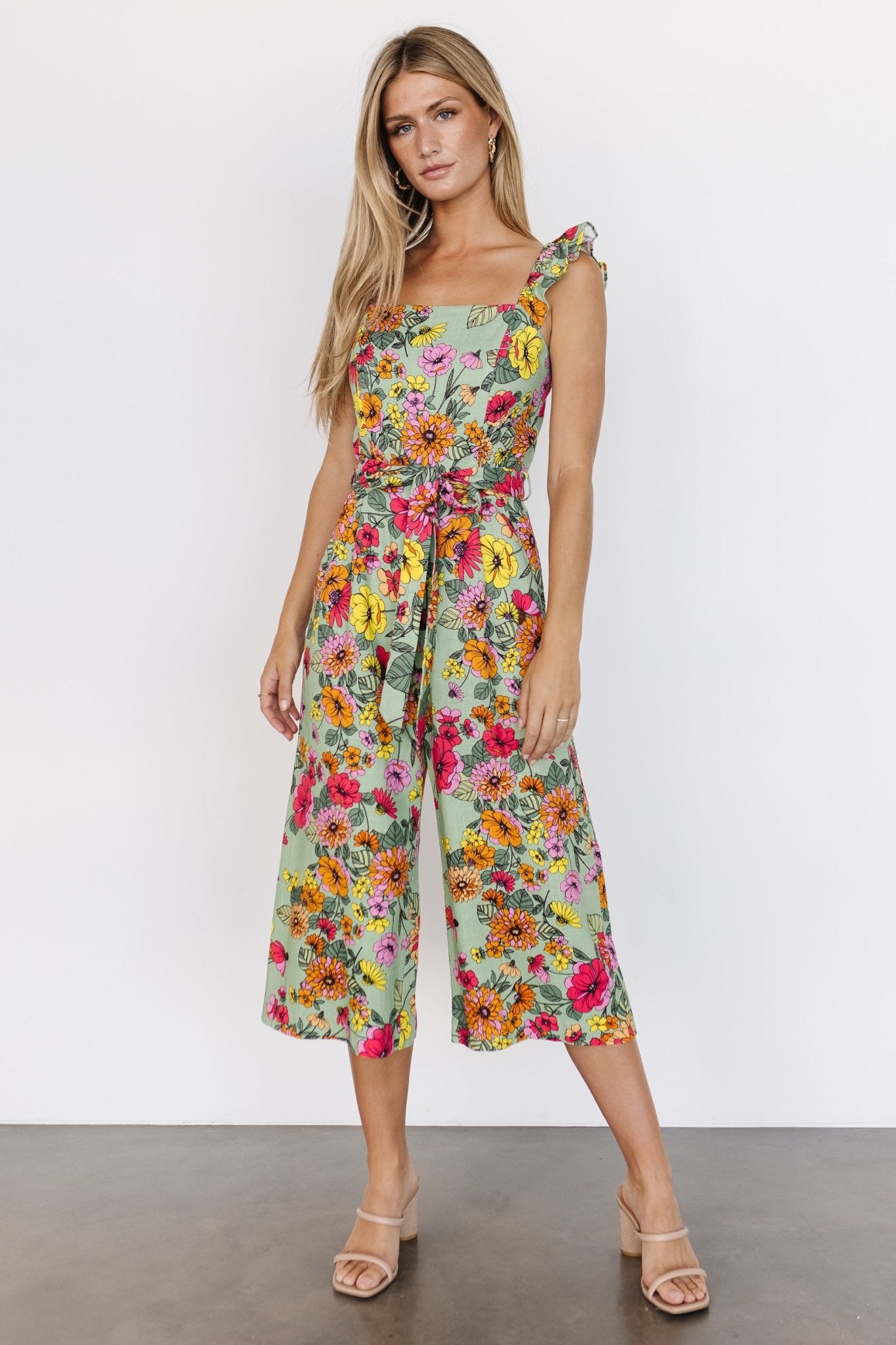 Gemma Jumpsuit | Sage Multi Outlet Recommend