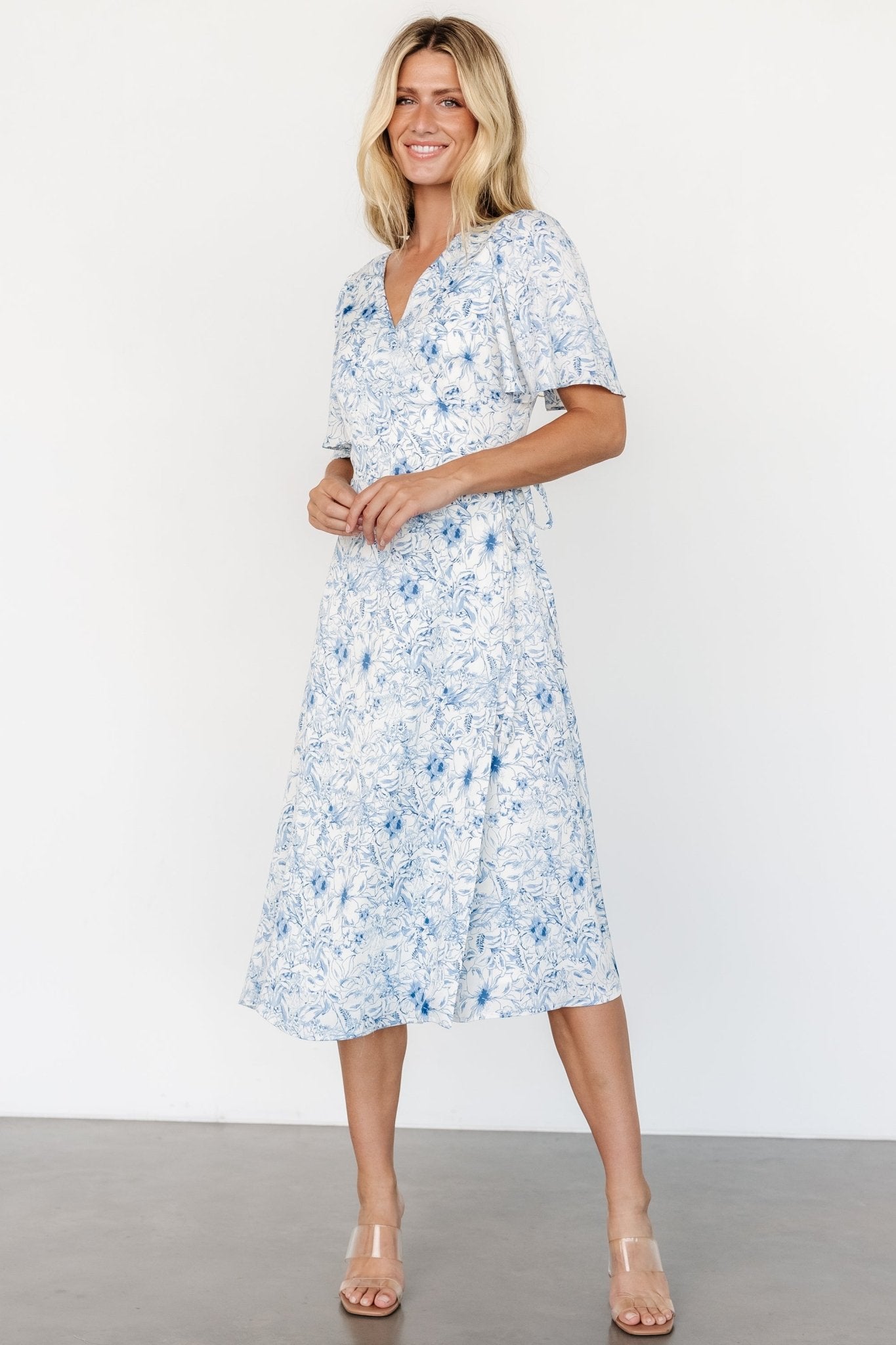 Amelie Wrap Midi Dress | Blue Print Get To Buy