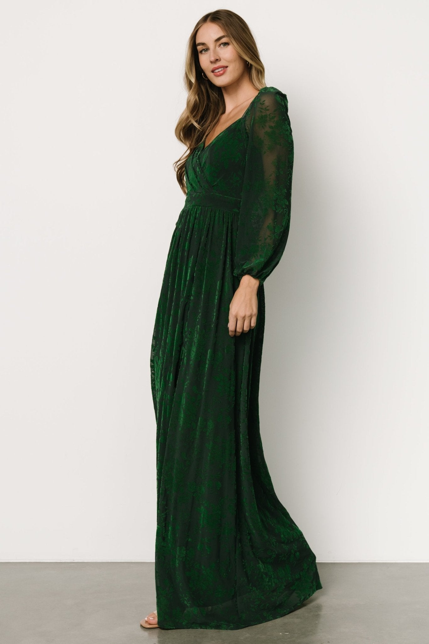 Mable Velvet Maxi Dress | Green Clearance Fast Delivery