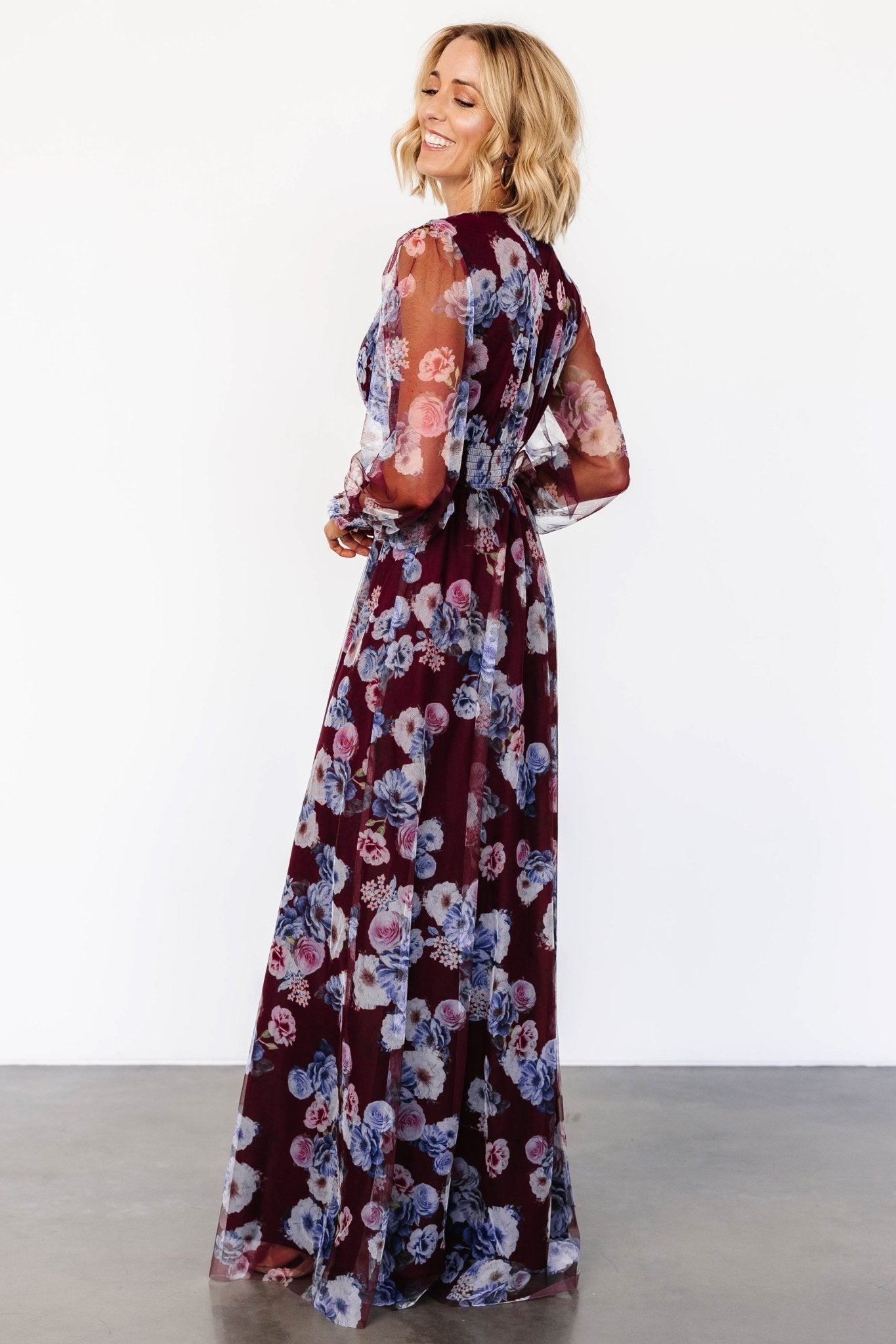 Layla Tulle Maxi Dress | Mulberry Floral Get To Buy For Sale