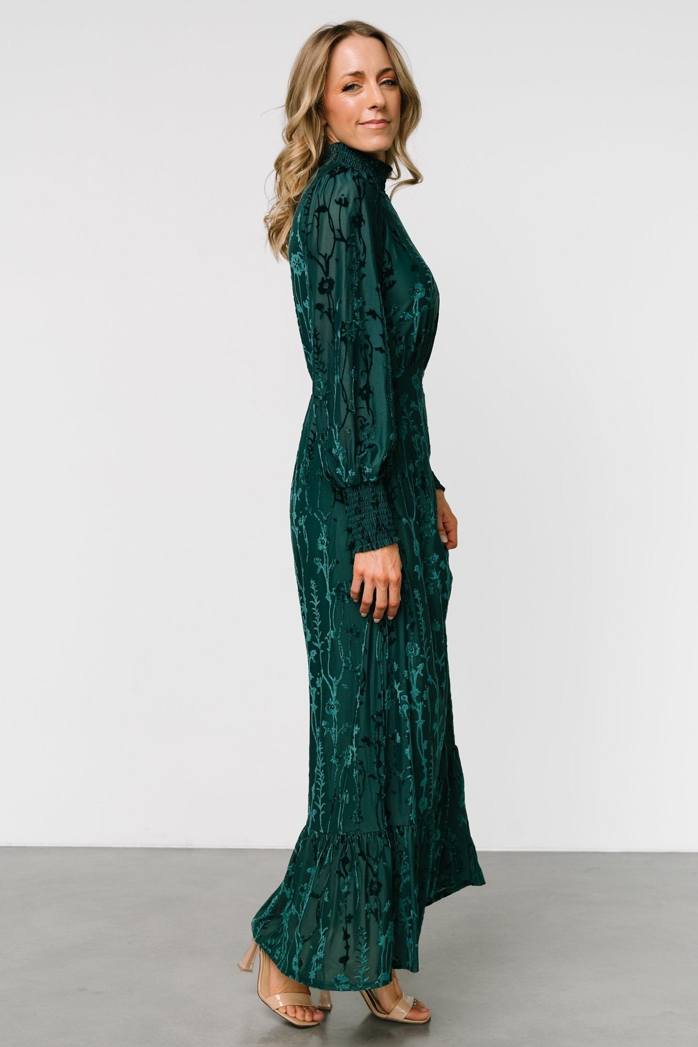 Penelope Velvet Maxi Dress | Emerald Buy Cheap Pay With Visa