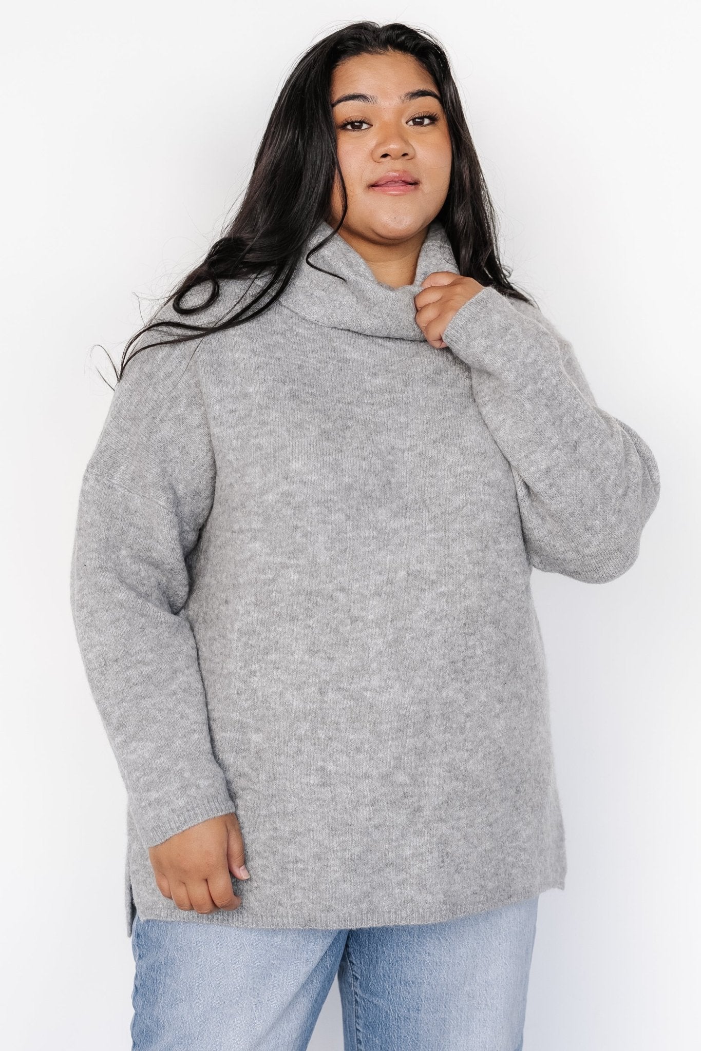 Lyon Turtleneck Sweater | Gray Clearance From China