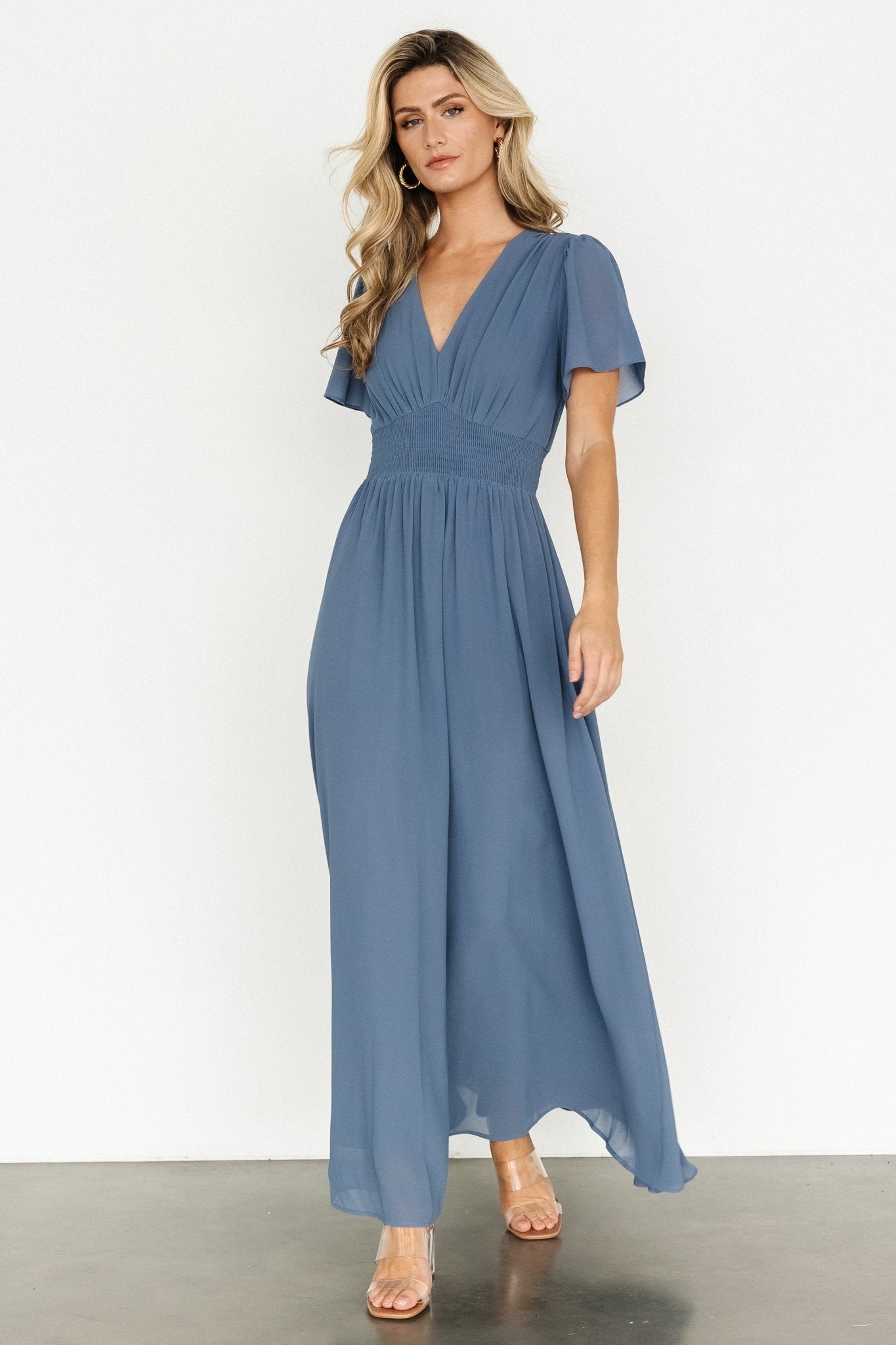 Birdie Maxi Dress | Whisper Blue Top Quality Cheap Pice