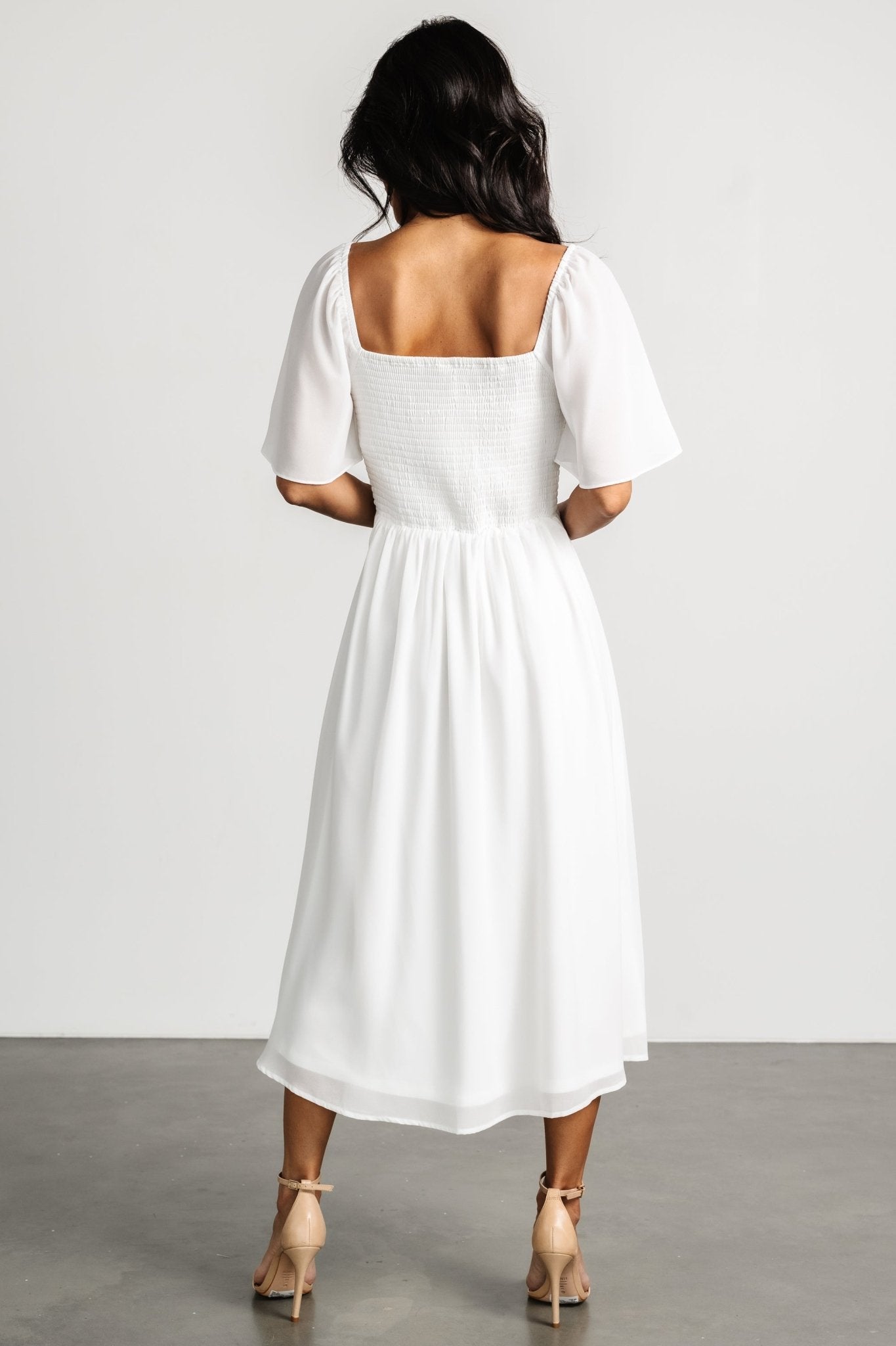 Colette Sweetheart Midi Dress | White Cheap Eastbay