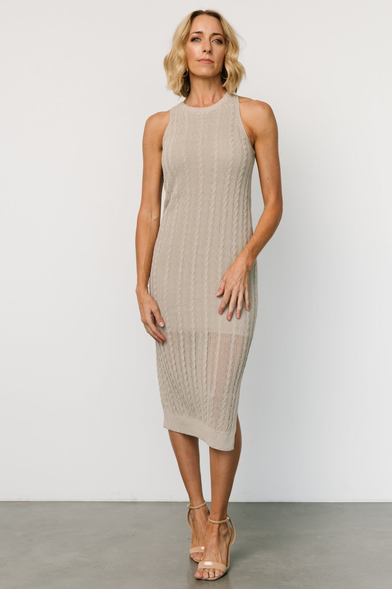 Nalani Knit Tank Dress | Stone Buy Cheap With Mastercard