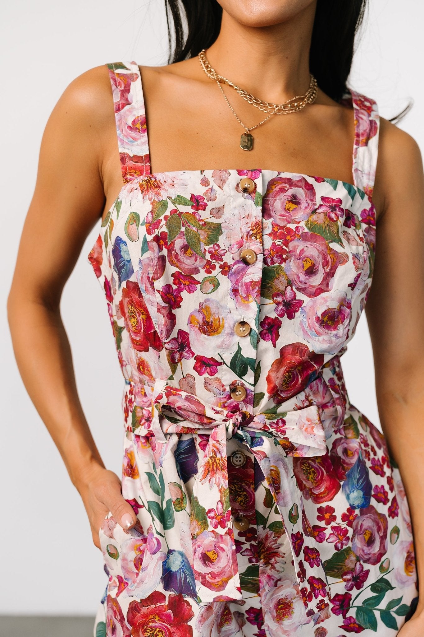 Zariah Romper | Multi Floral Cheap Pice Cost