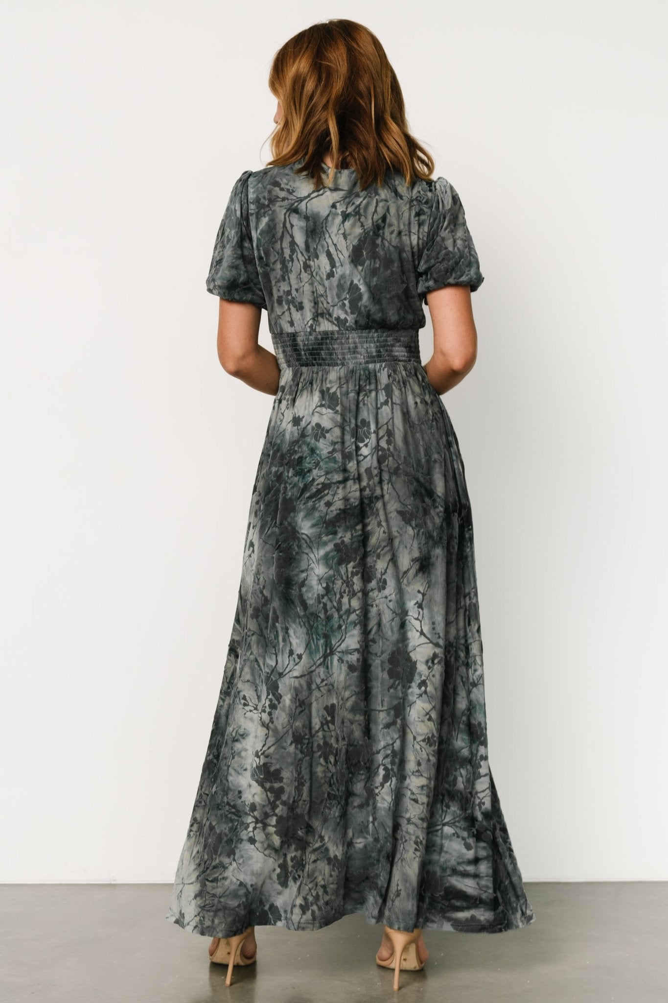 Leslie Velvet Maxi Dress | Slate Blue Outlet Factory Outlet