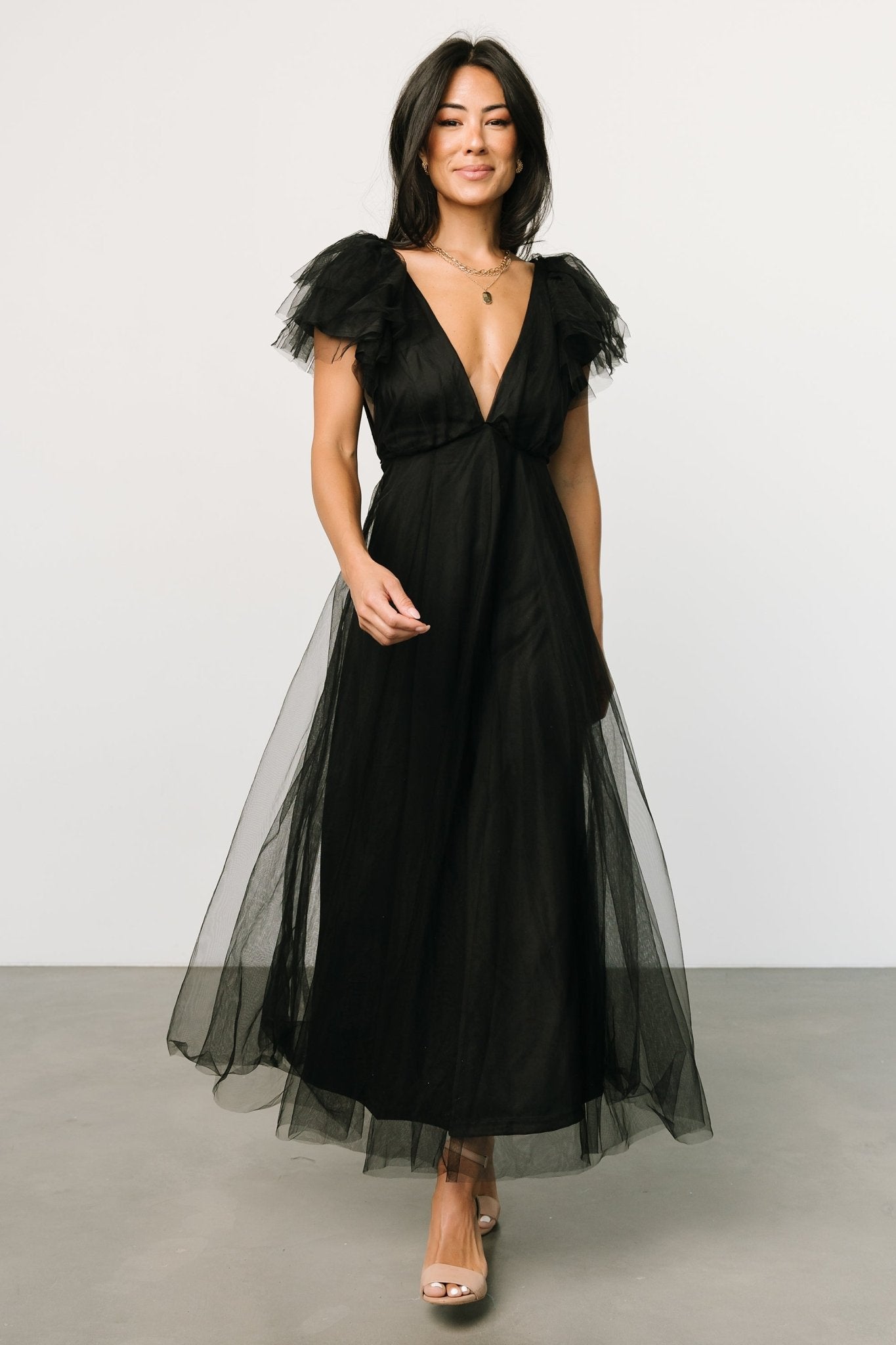 Annabella Tulle Dress | Black Footlocker Pictures Sale Online