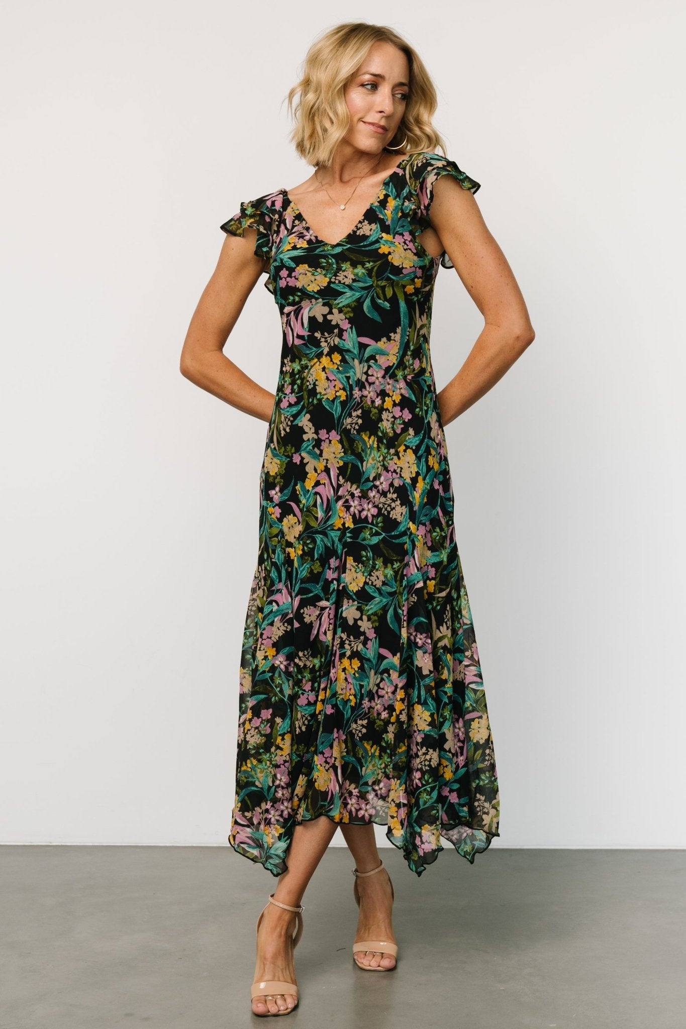 Alisa Maxi Dress | Black Floral Best Sale Cheap Online