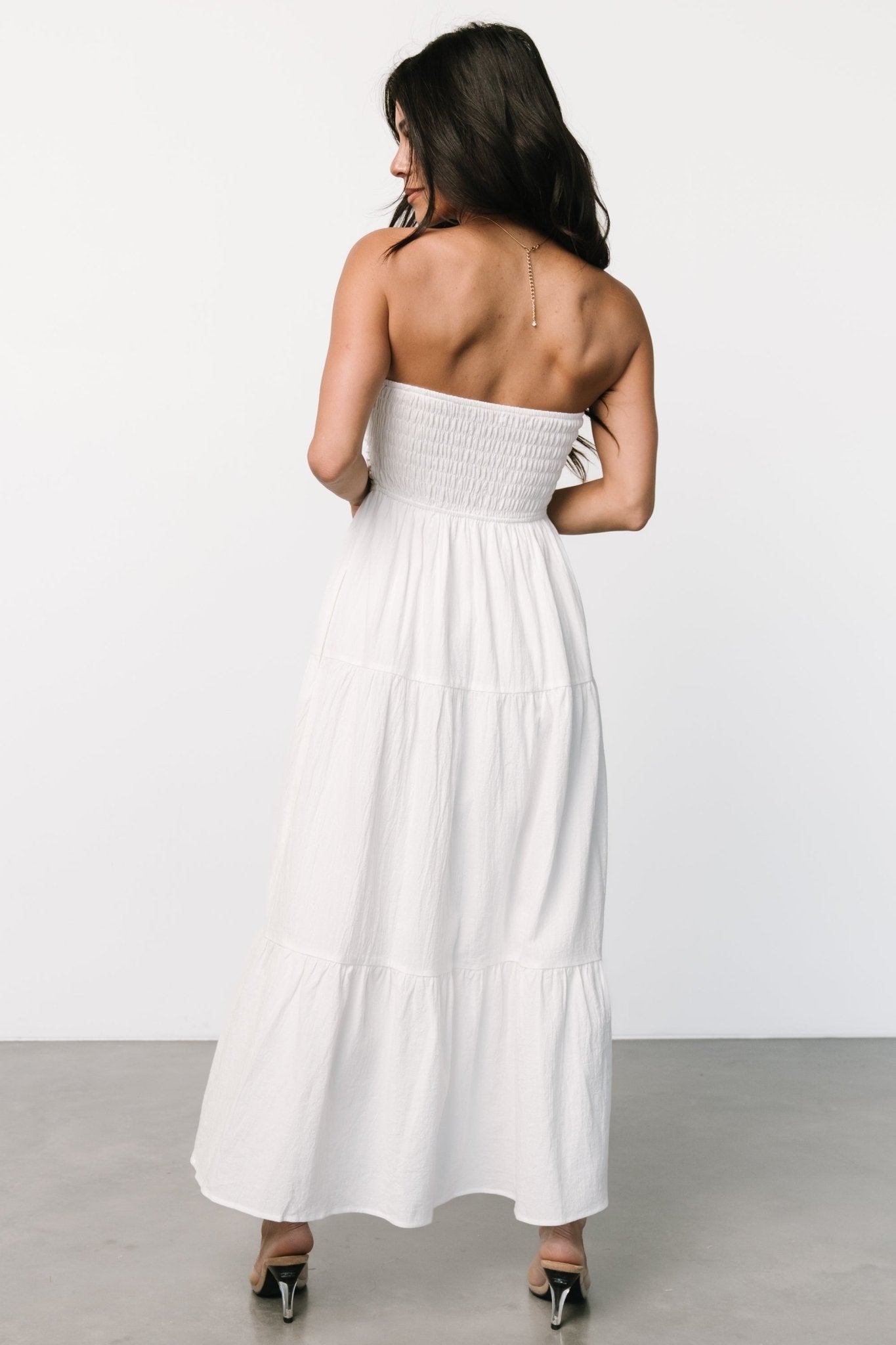 Delray Strapless Dress | Off White Sale Reliable