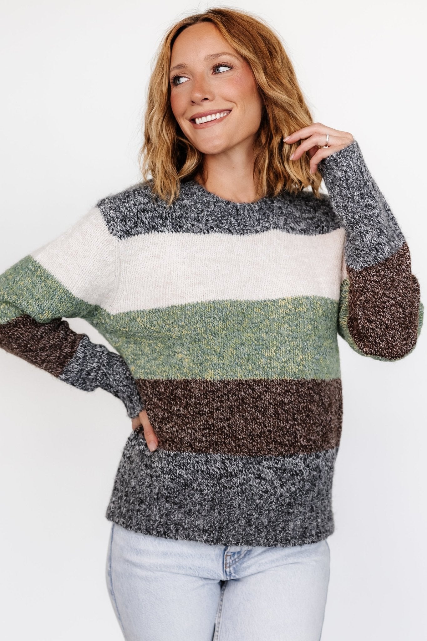 Ledger Sweater | Multi Stripe 2025 Cheap Pice