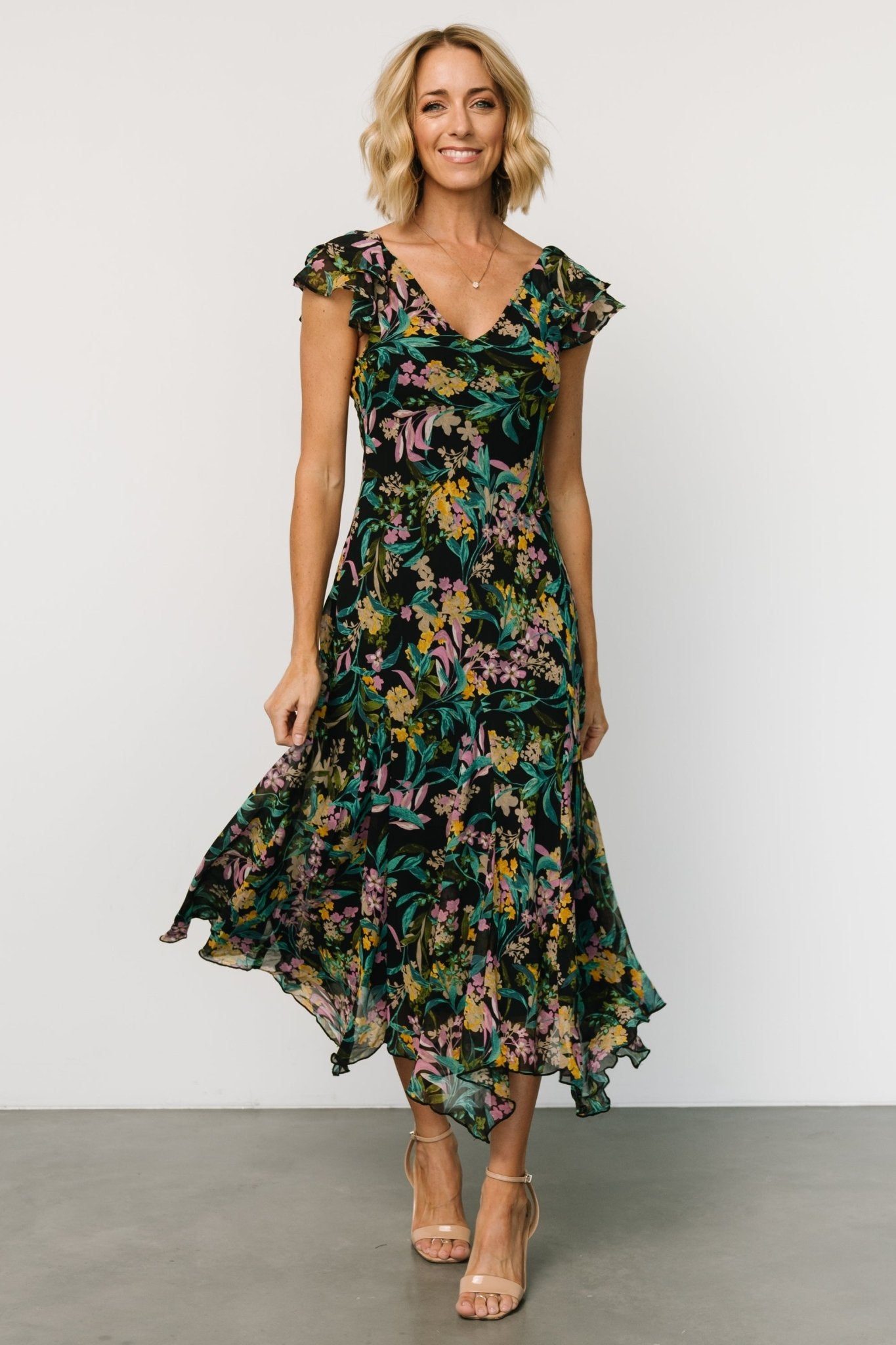 Alisa Maxi Dress | Black Floral Best Sale Cheap Online