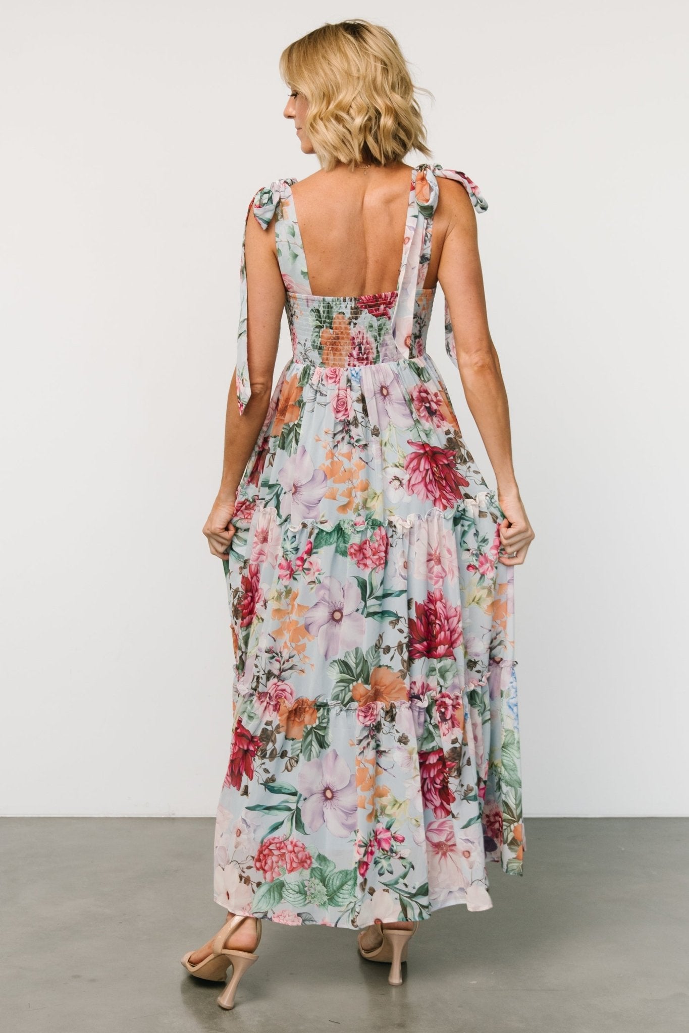 Anita Maxi Dress | Light Blue Multi Floral In China