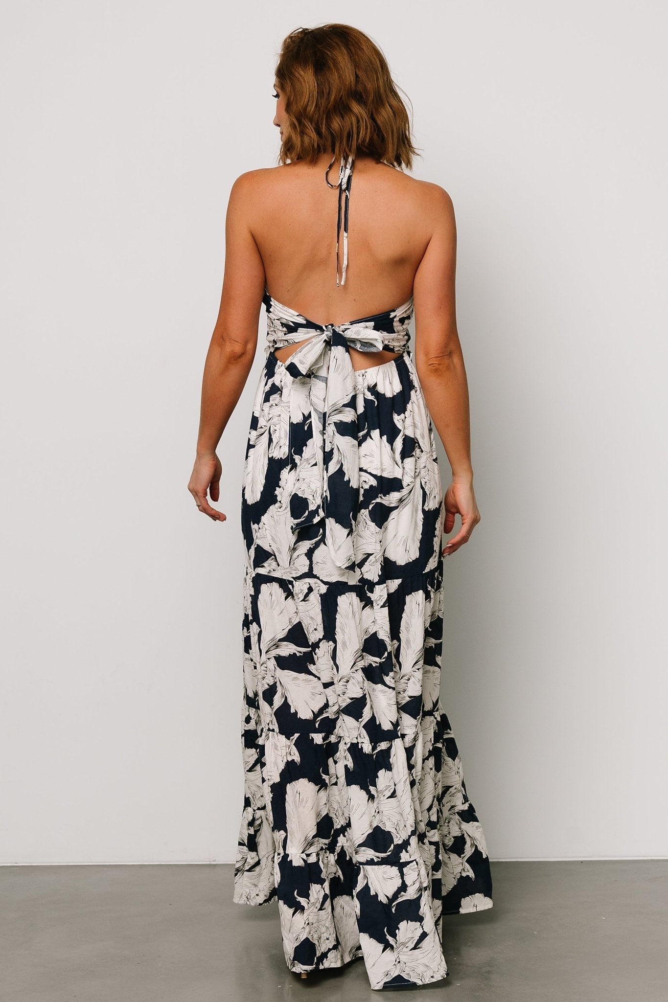 Visalia Maxi Dress | Navy + White Free Shipping Get Authentic