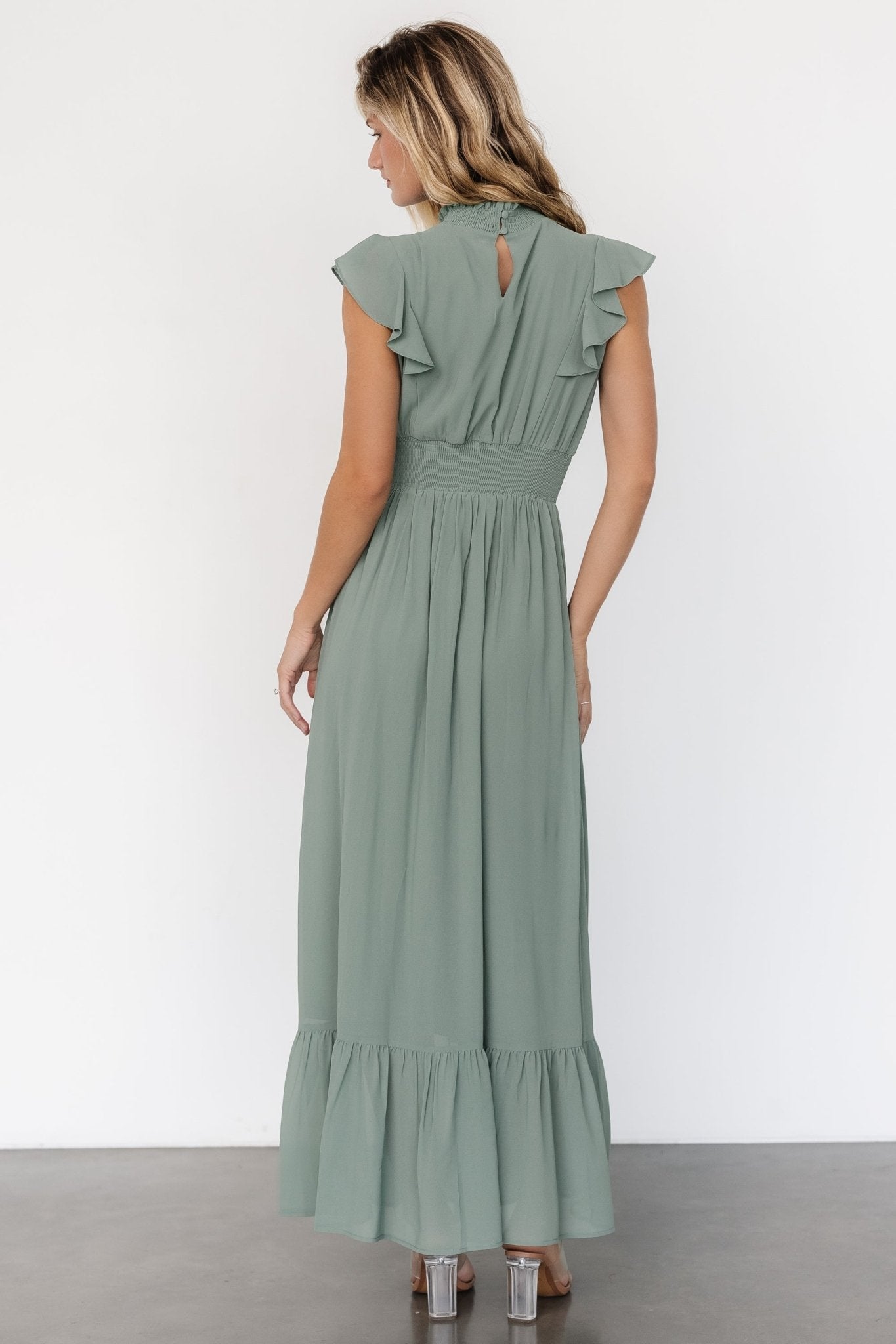 Kearny Ruffle Maxi Dress | Eucalyptus Store Sale