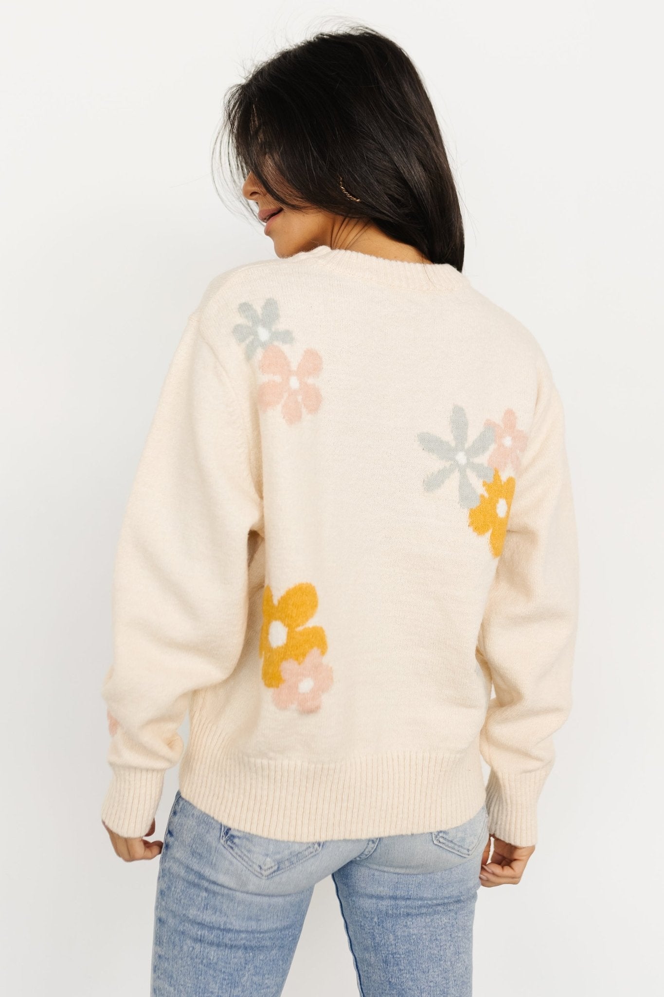 Roxy Sweater | Cream Flower With Mastercard For Sale