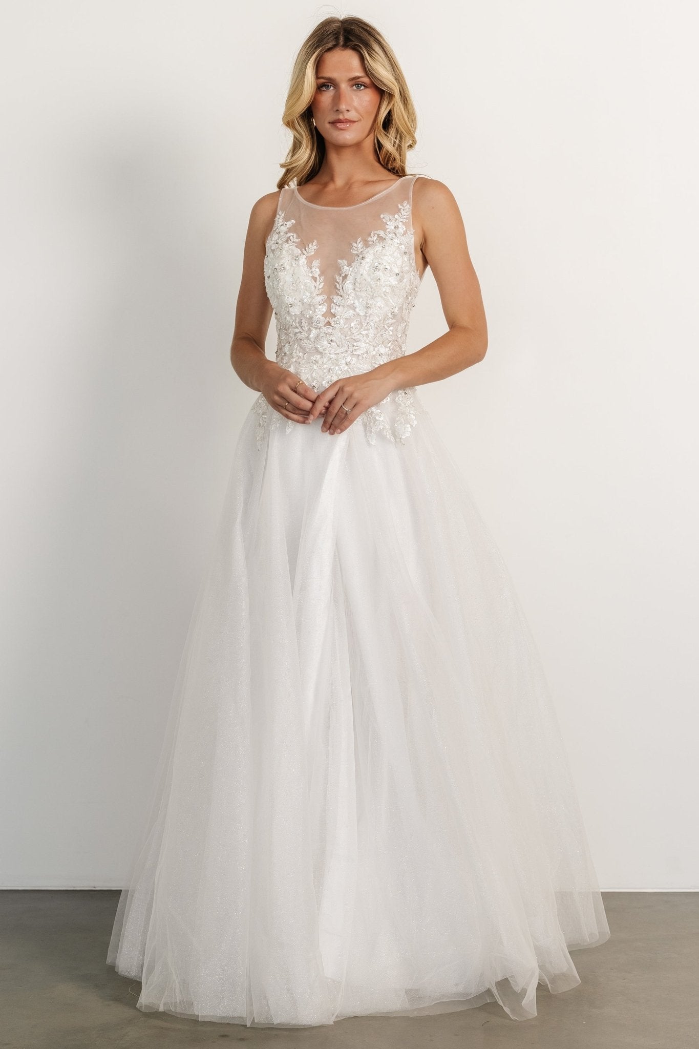 Affection Shimmer Bridal Gown | Off White Low Pice Cheap Online