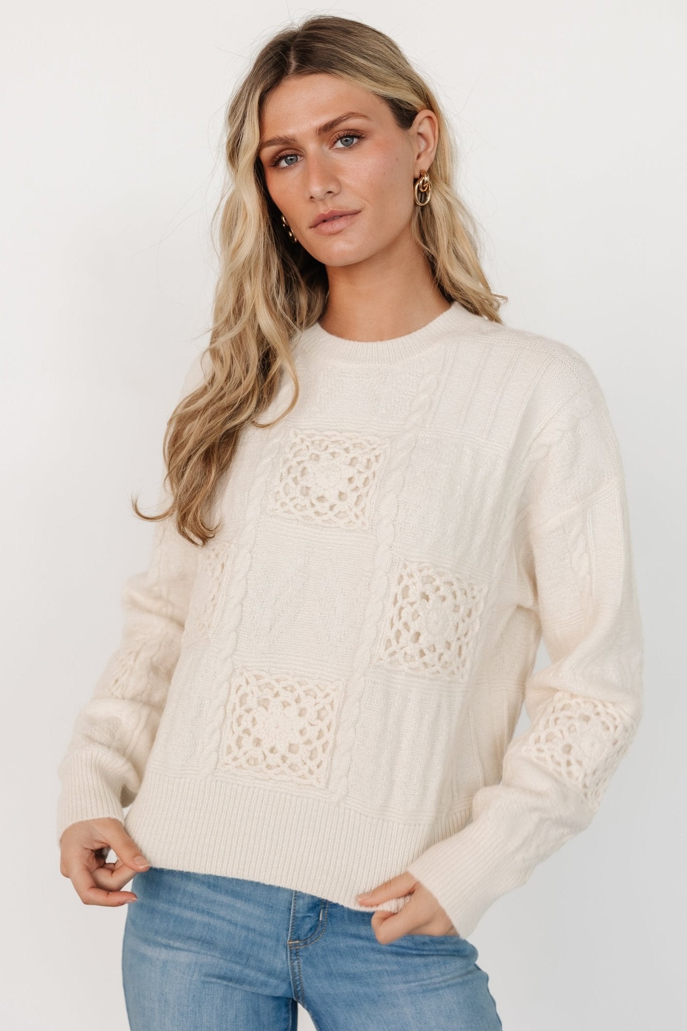 Meadow Knit Sweater | Cream Discount 2025