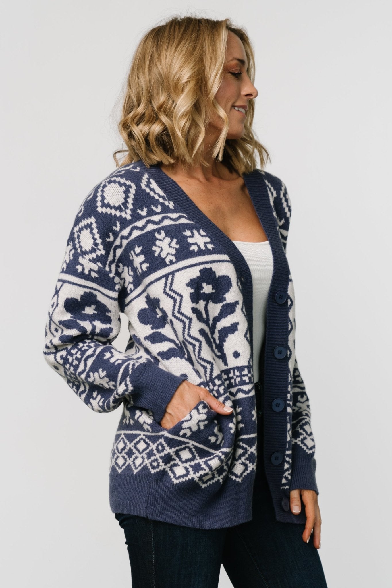 Jackson Oversized Cardigan | Slate Print Free Shipping Big Discount