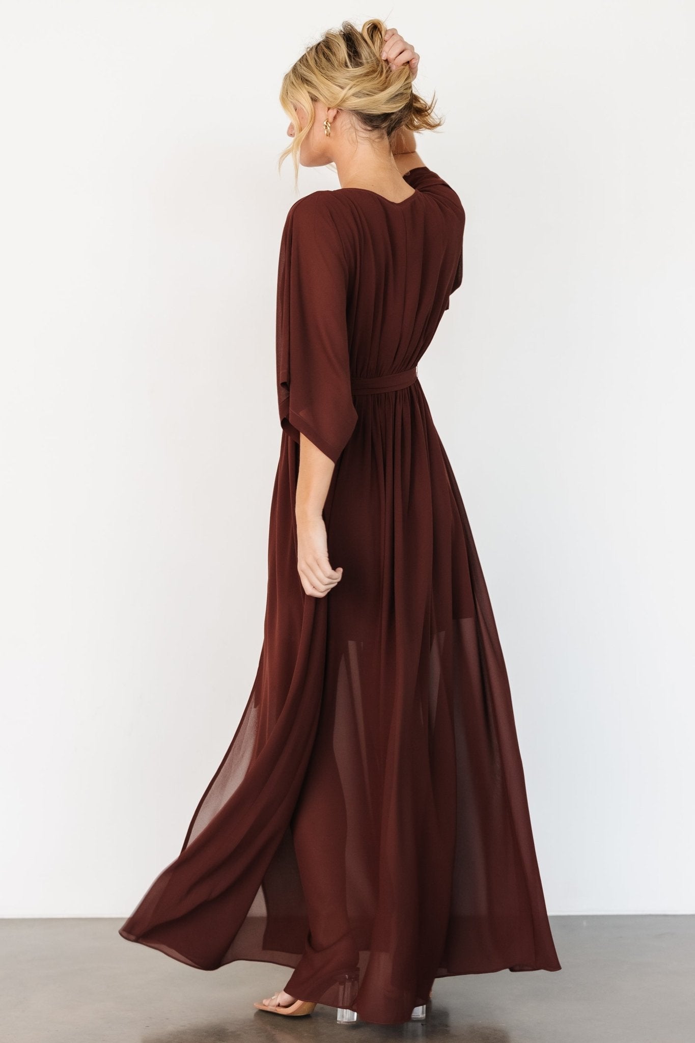 Kia Kimono Maxi Dress | Mahogany Free Shipping Perfect