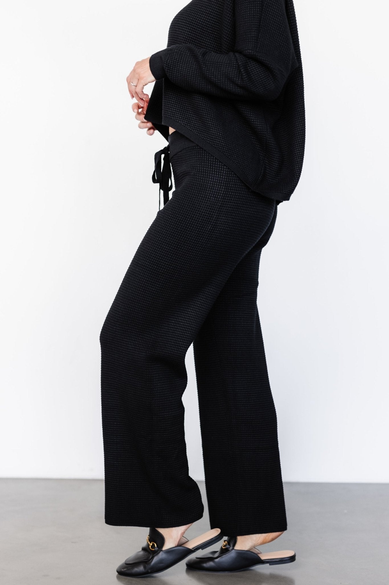 Owen Waffle Pants | Black Buy Cheap Shop