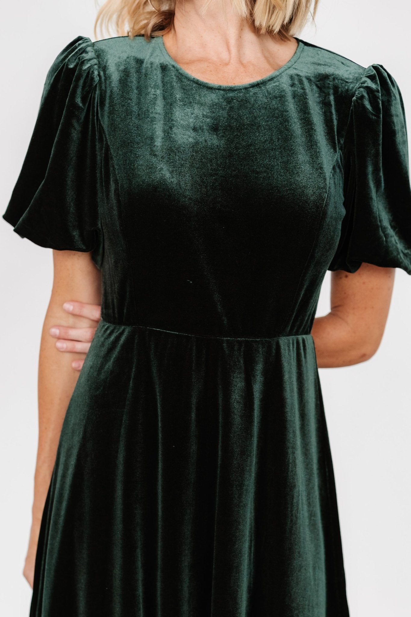 Nita Velvet Midi Dress | Deep Green Cheapest Pice Cheap Pice