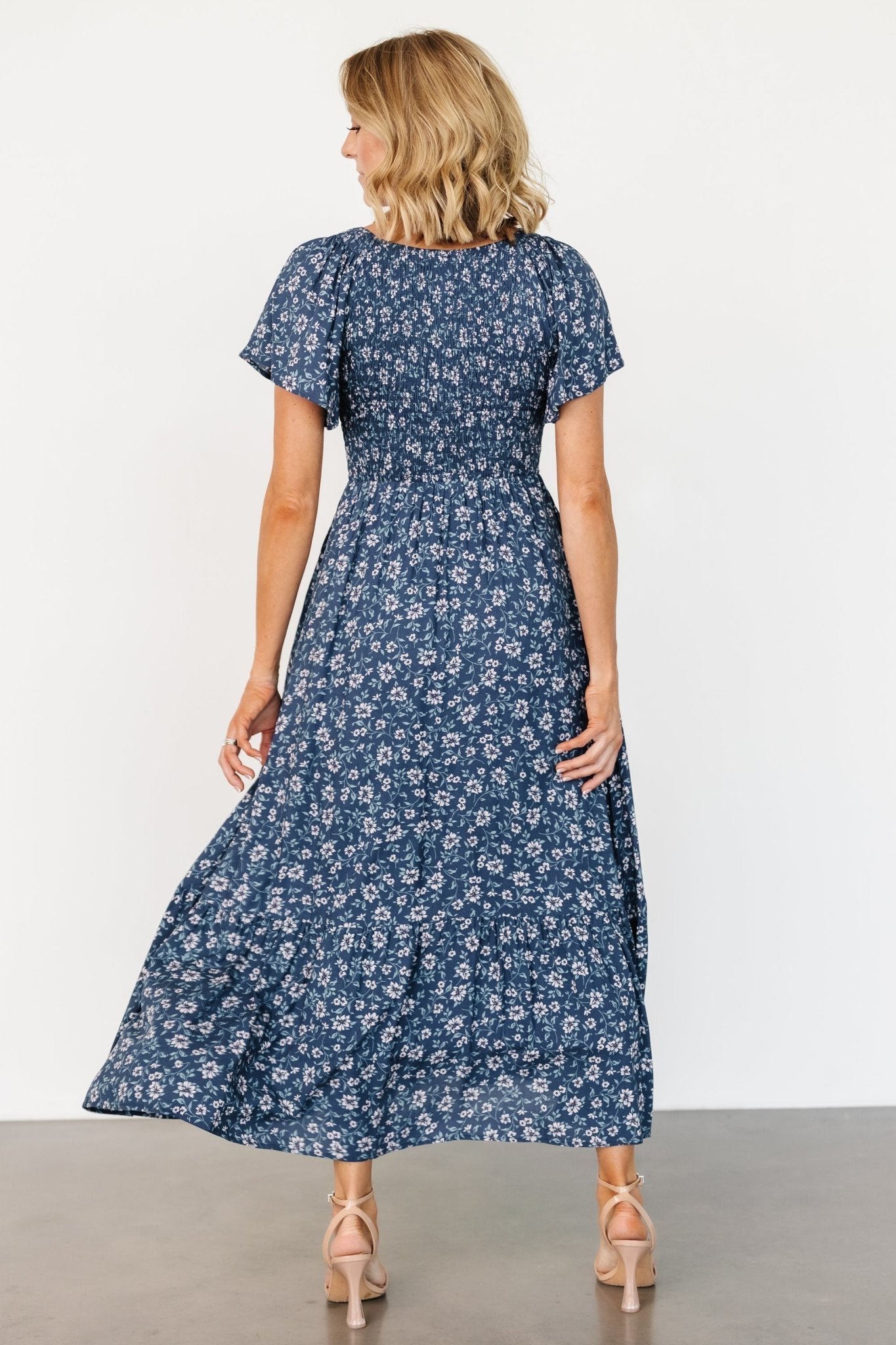 Joanie Smocked Dress | Blue Floral Recommend Online