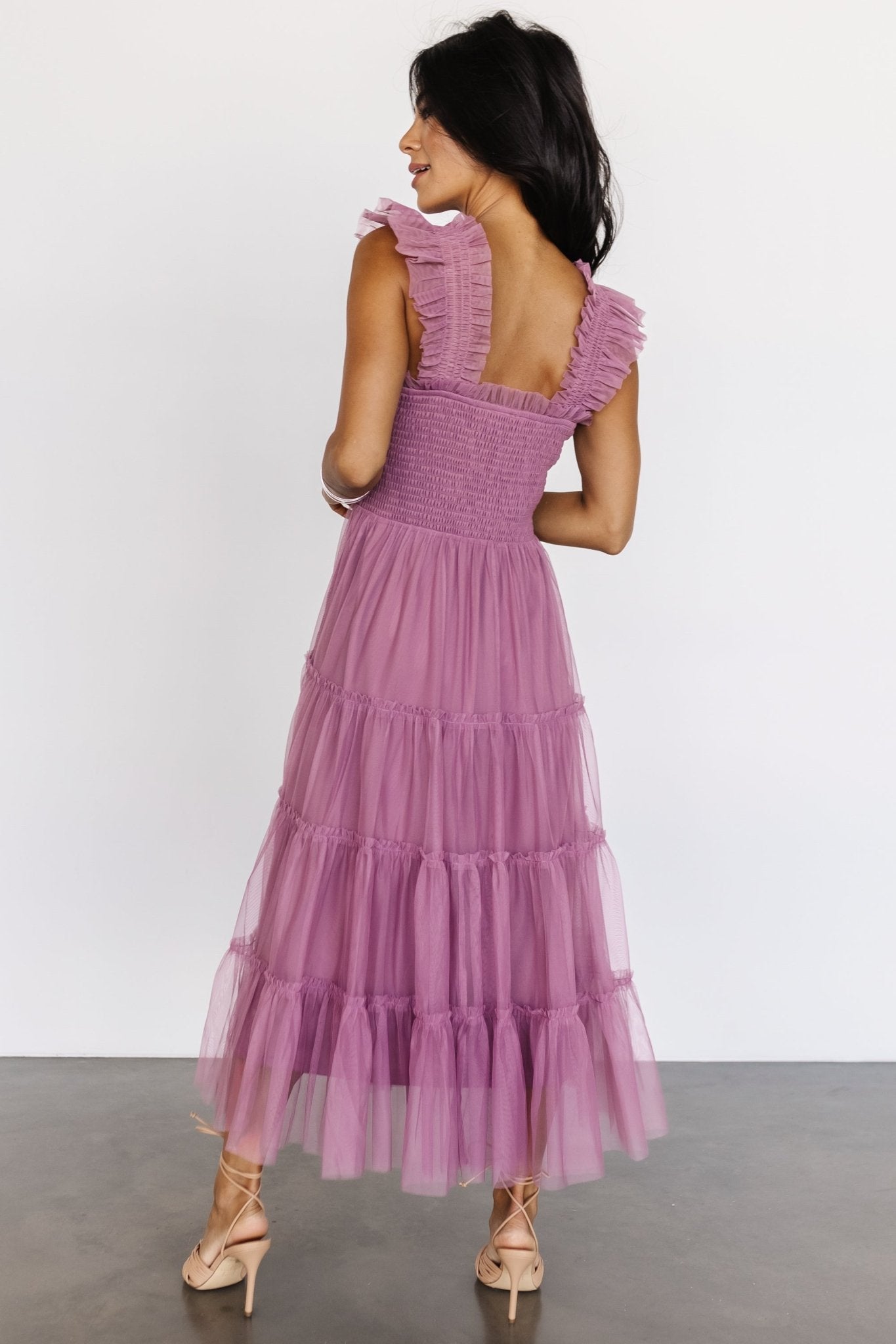 Emma Smocked Tulle Dress | Orchid Free Shipping Manchester Great Sale