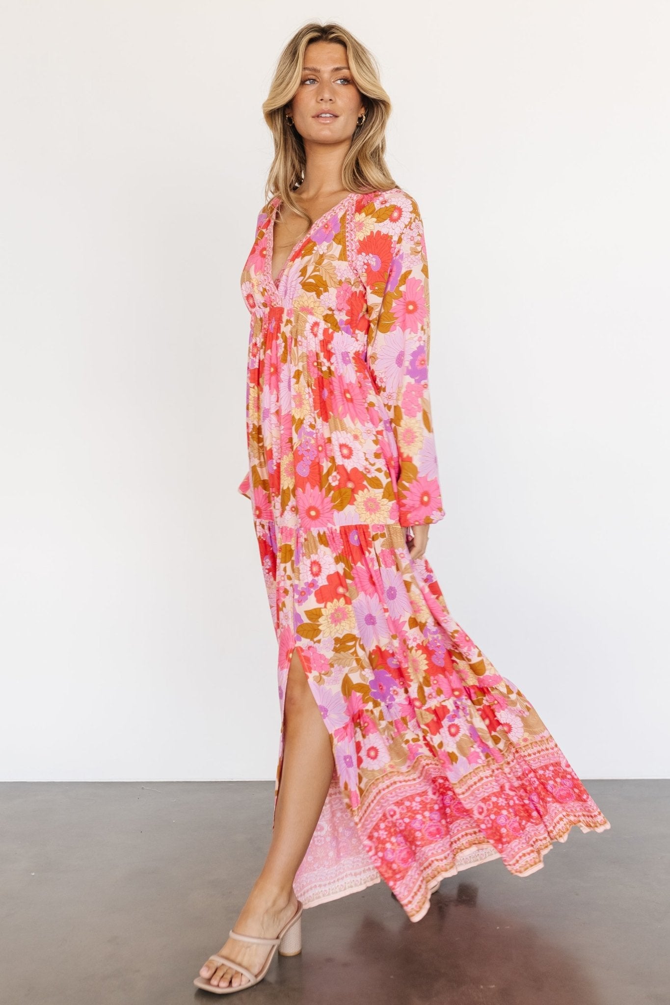 Malena Maxi Dress | Pink Multi Discount Supply