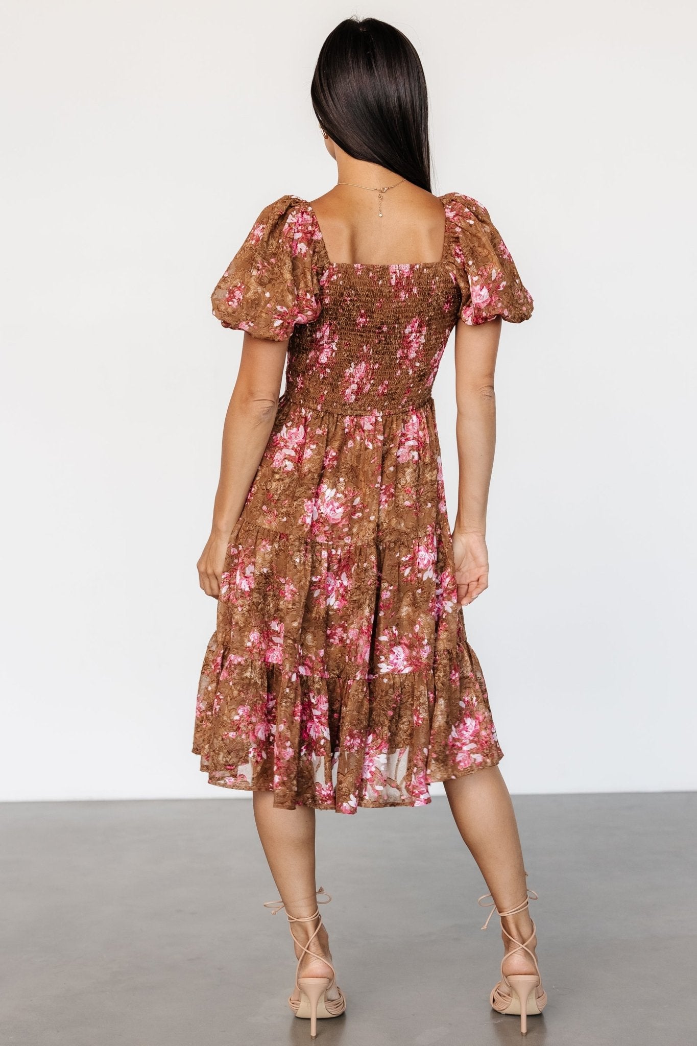 Lizzy Midi Dress | Copper + Pink Cheap Sale Reliable