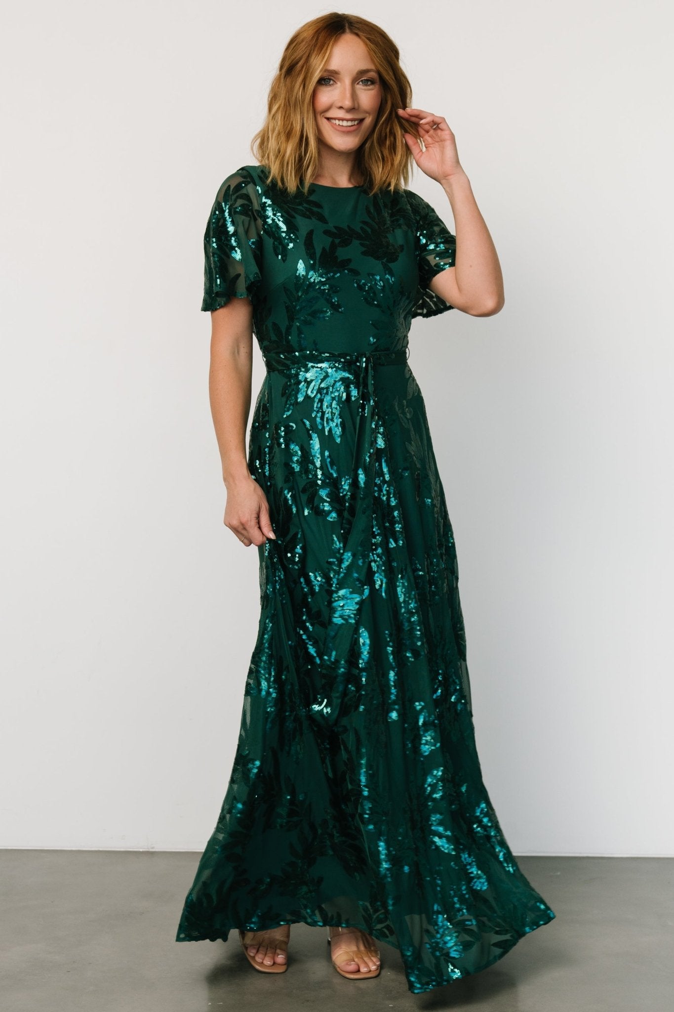 Muse Sequin Maxi Dress | Emerald Fashion Style Online