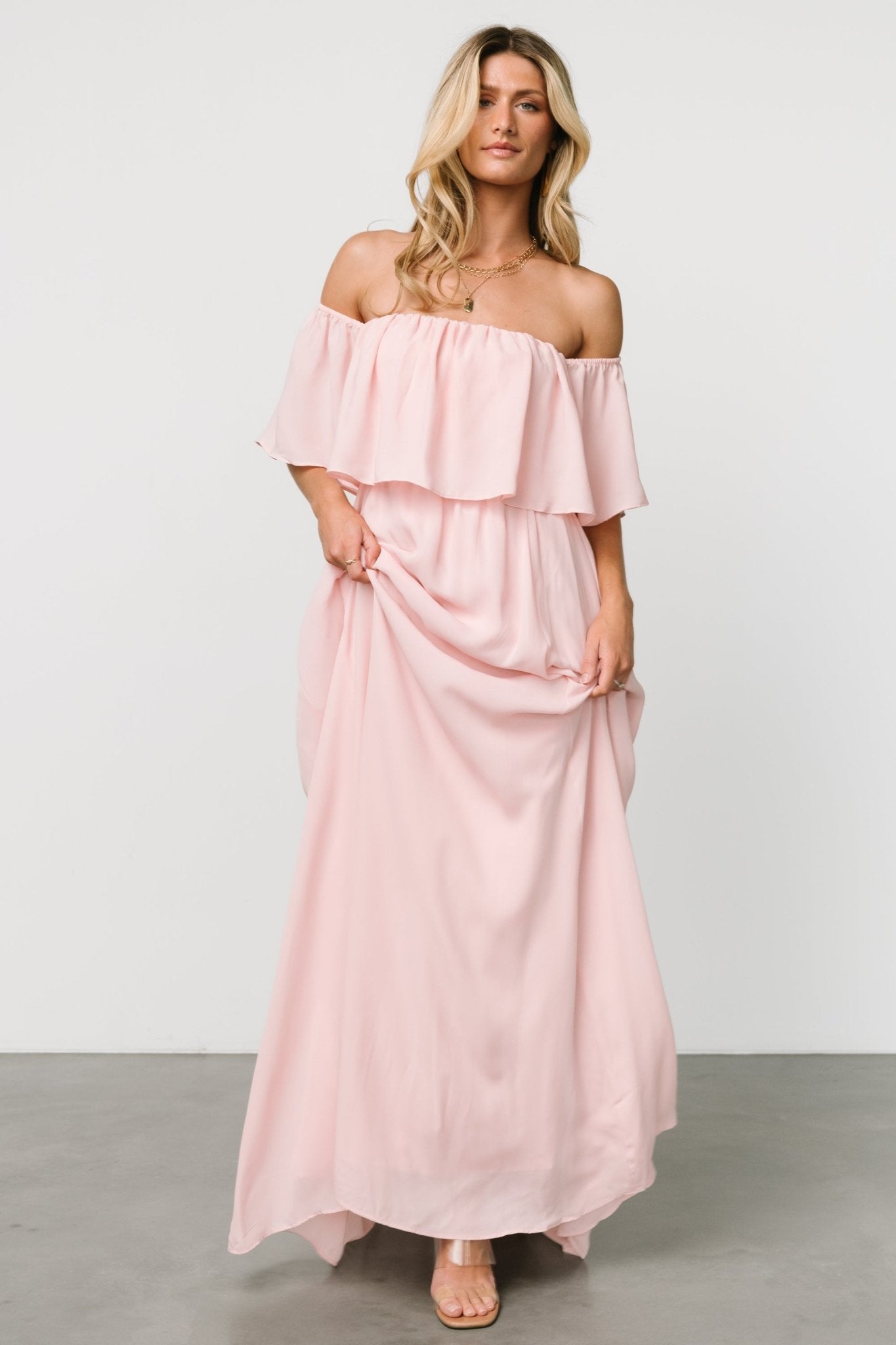 Diana Off Shoulder Maxi Dress | Blush Outlet Find Great