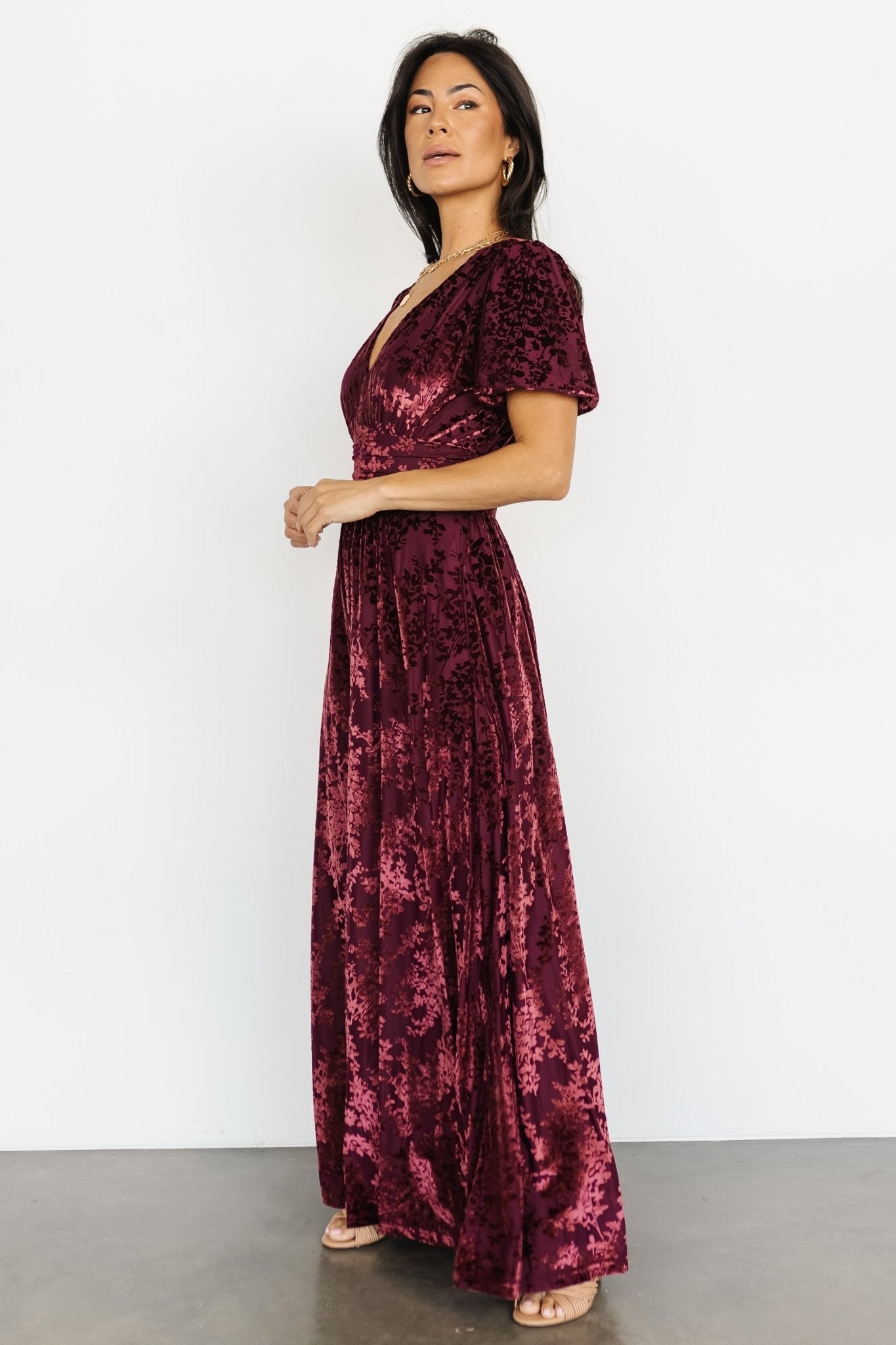 Leslie Velvet Maxi Dress | Mulberry Cheap Sale 2025 New