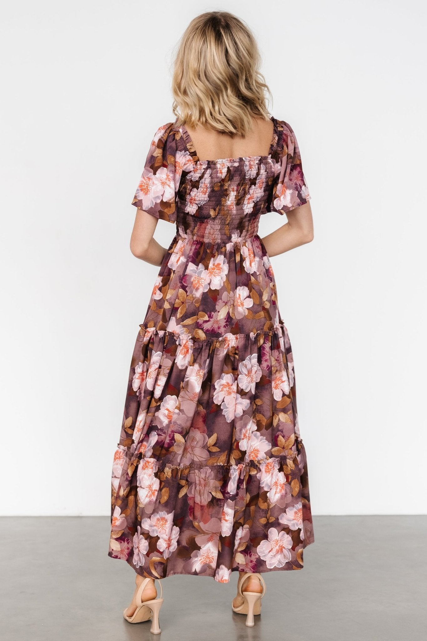 Southampton Smocked Maxi Dress | Brown Floral Buy Cheap Wiki