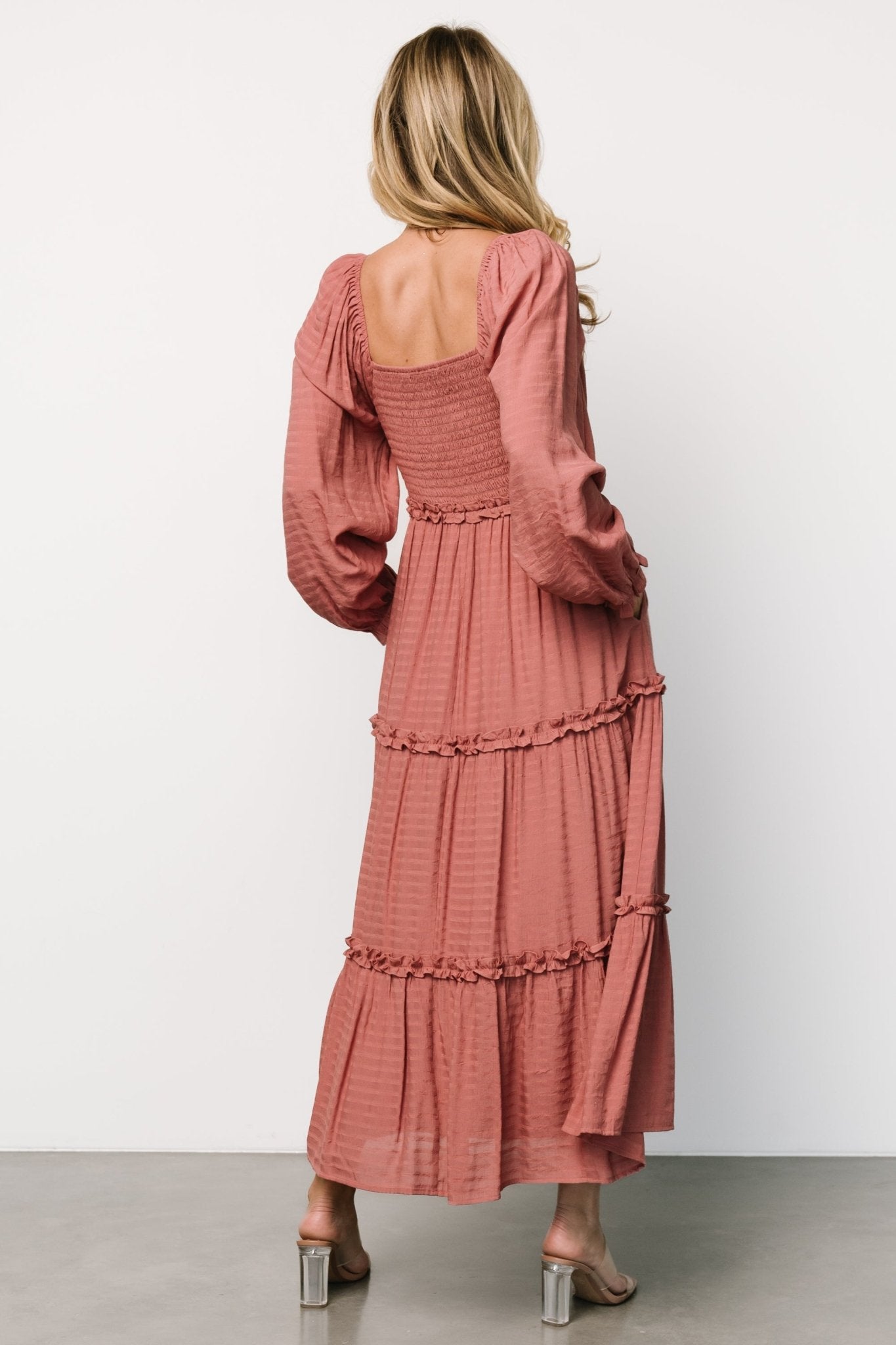 Rowan Tiered Dress | Vintage Rose Cheap Supply