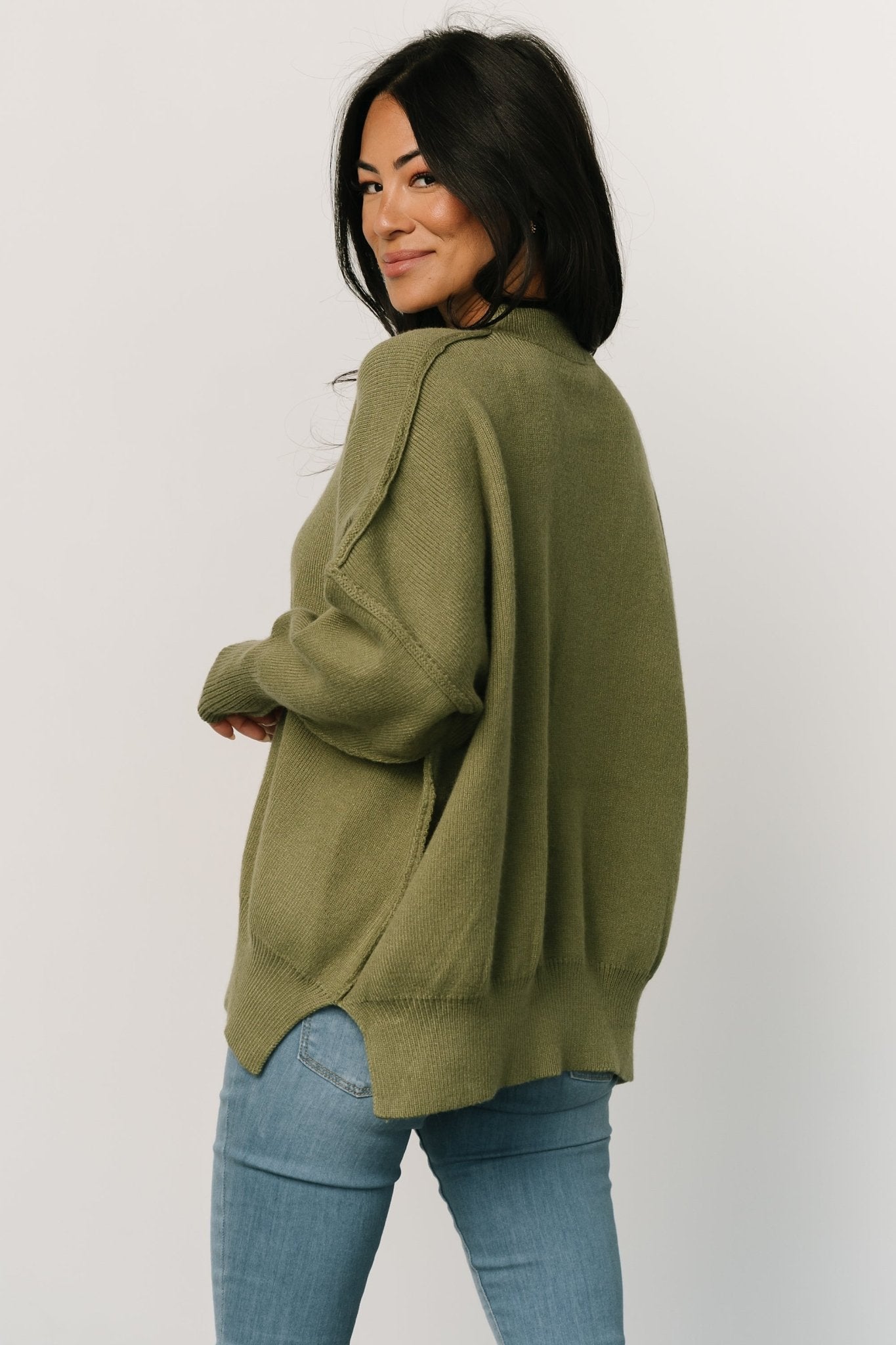 Jeremiah Knit Sweater | Olive Excellent Online