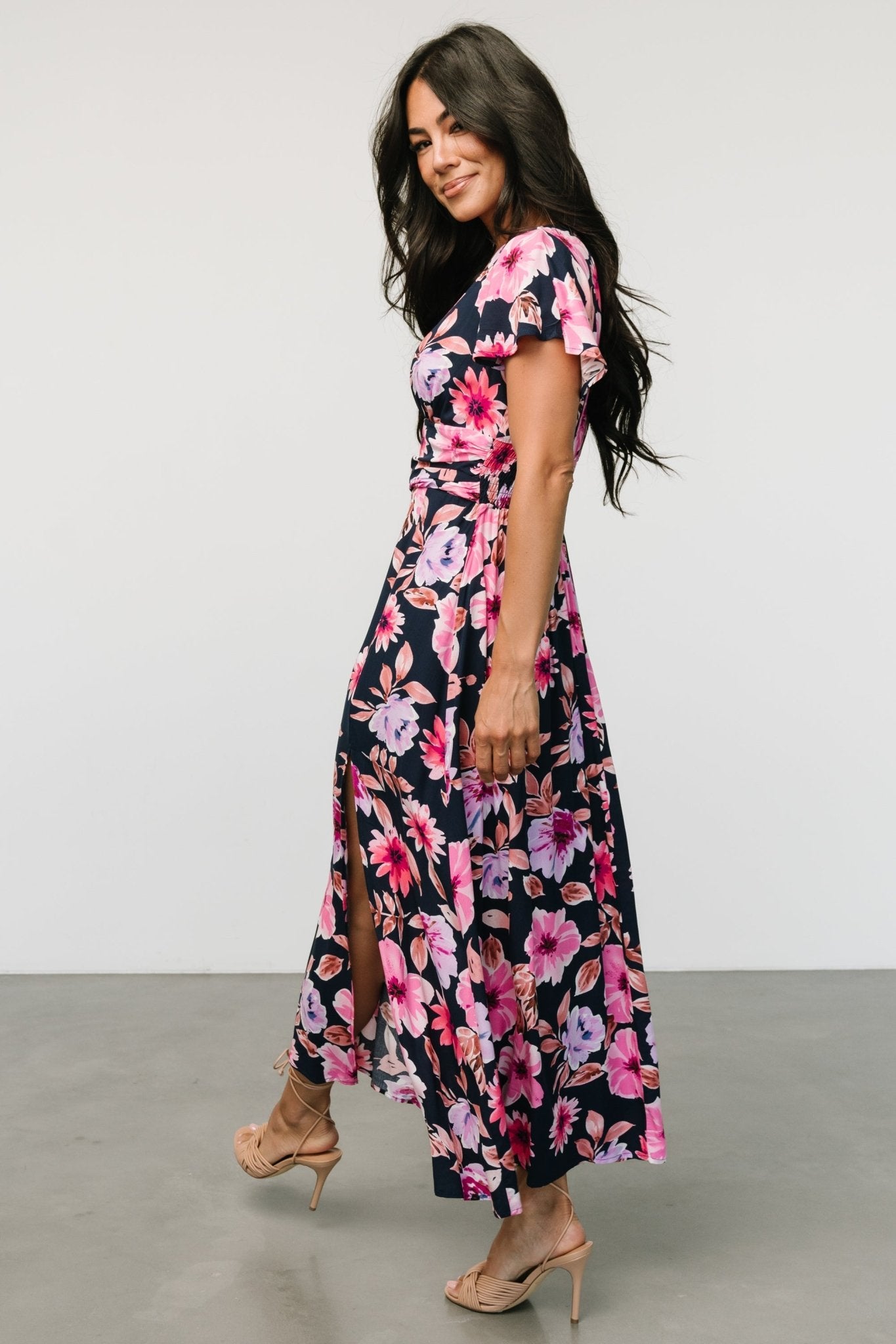 Destin Maxi Dress | Navy + Pink Clearance Footlocker Finishline