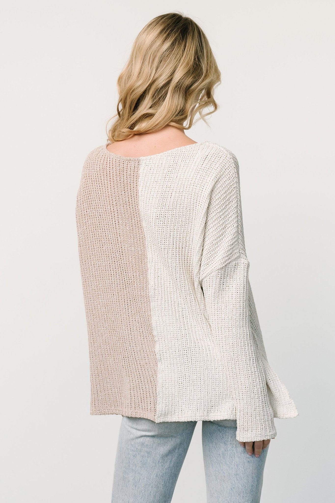 Castelo Knit Top | Natural + Sand Nicekicks