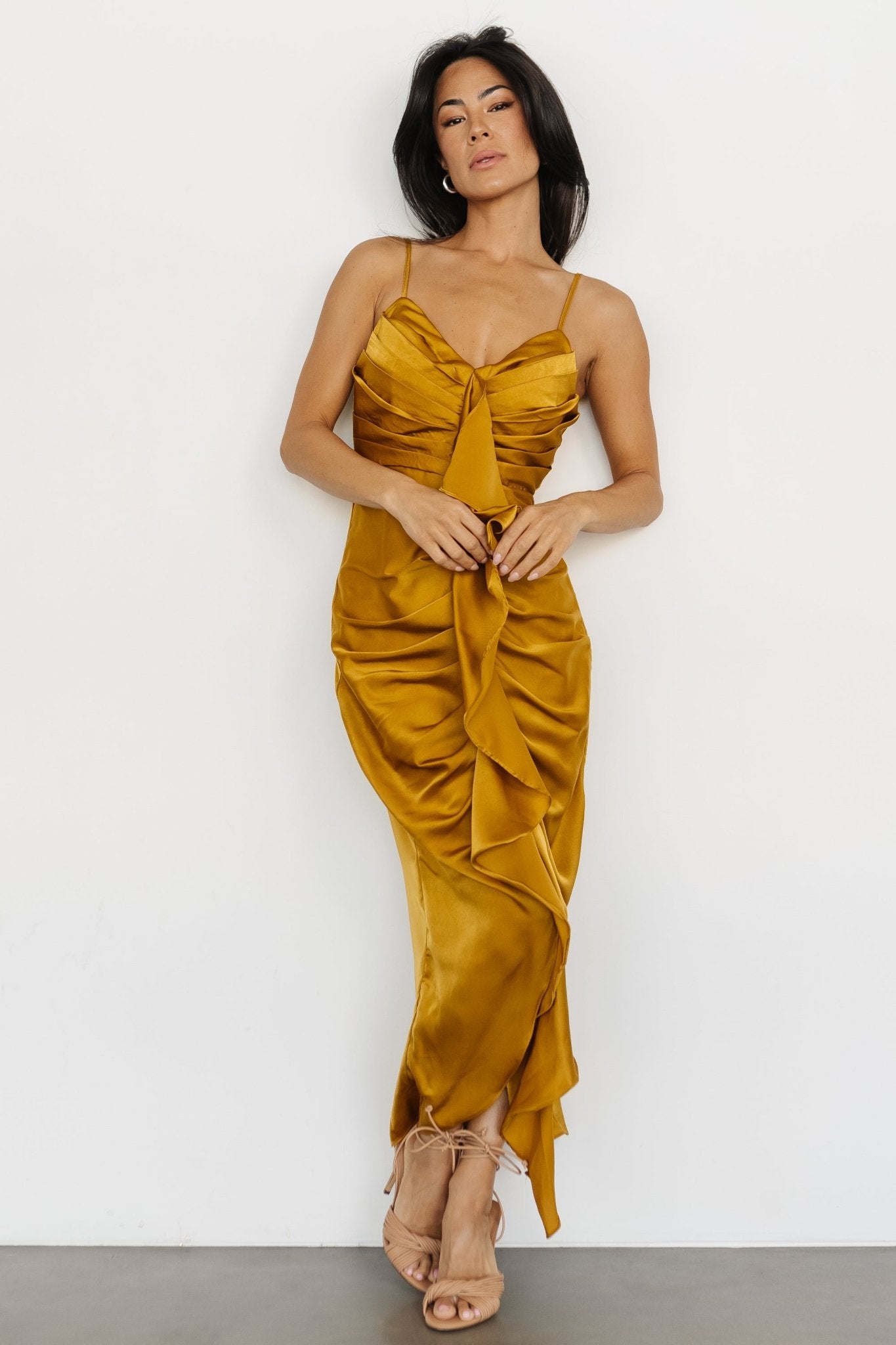 Thessaly Maxi Dress | Brushed Gold Buy Cheap Pices