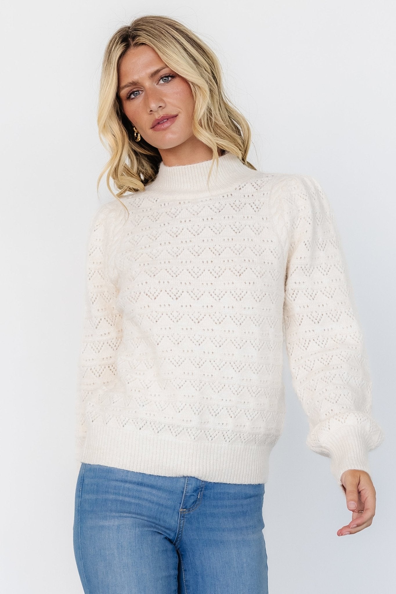 Grayson Sweater | Cream Clearance Manchester Great Sale