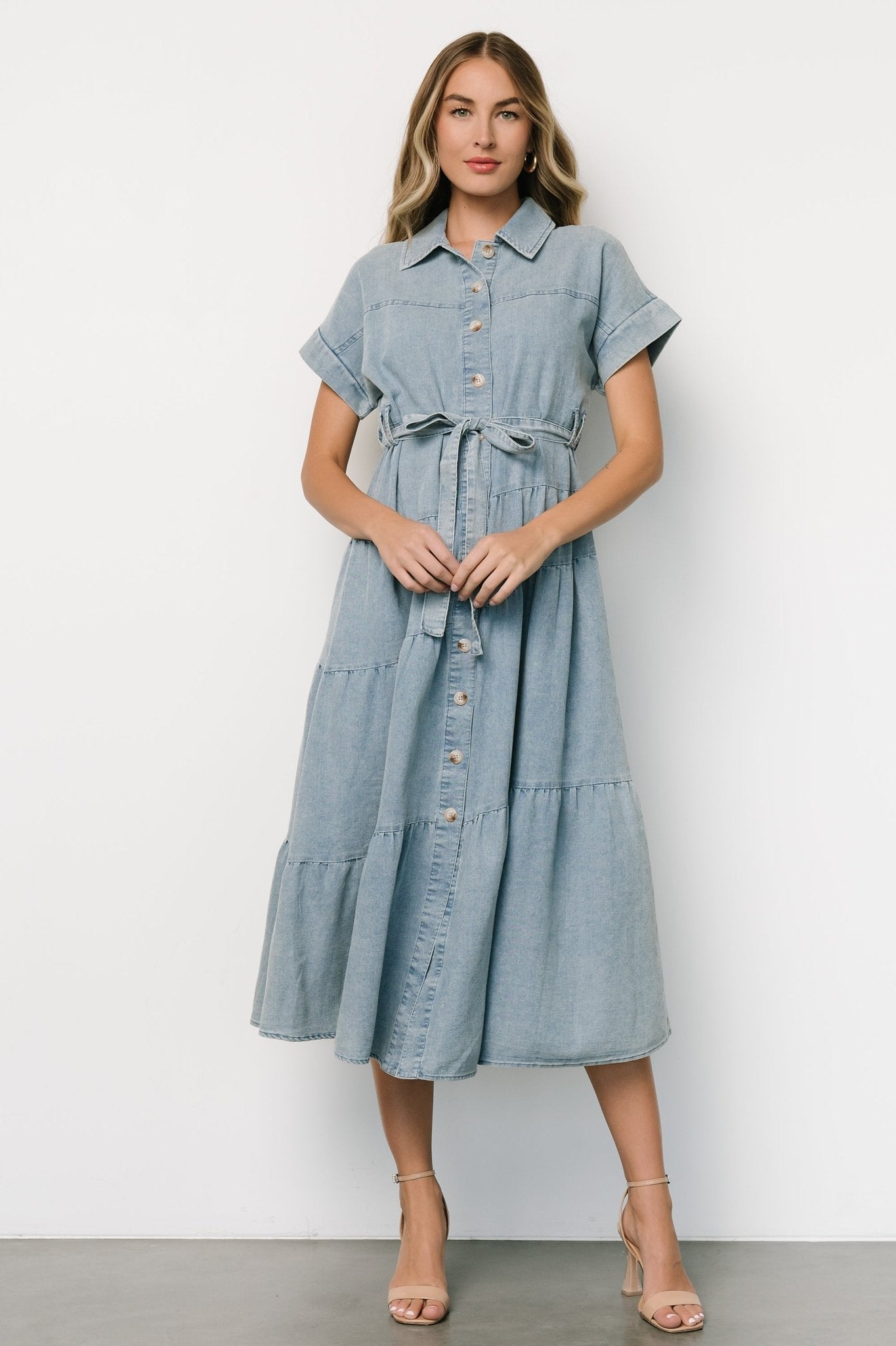 Logan Button Up Dress | Denim Cheap Good Selling